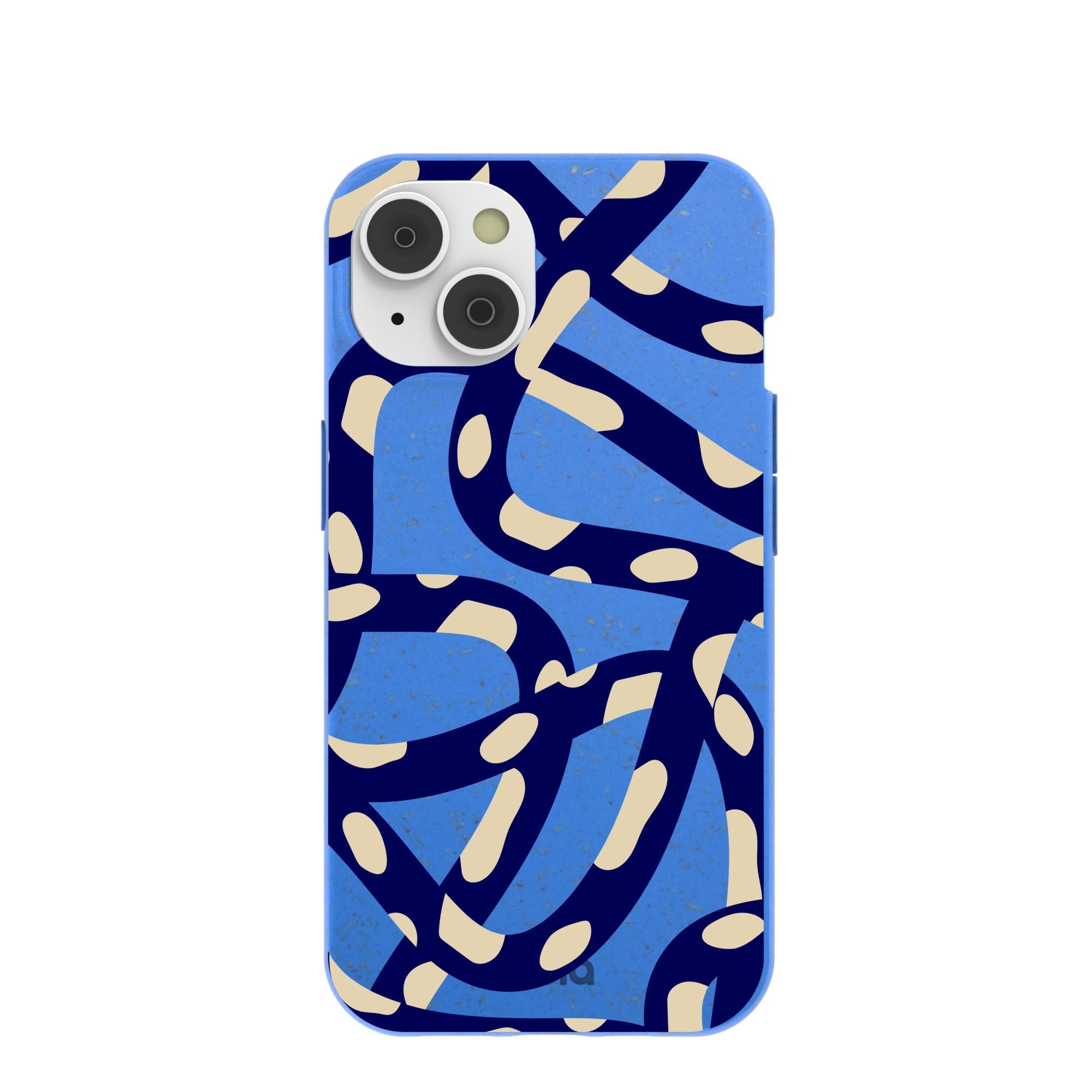 Electric Blue Noodles iPhone 14/16e Case Refurbished - Pela Case refurbished available on Cerqular