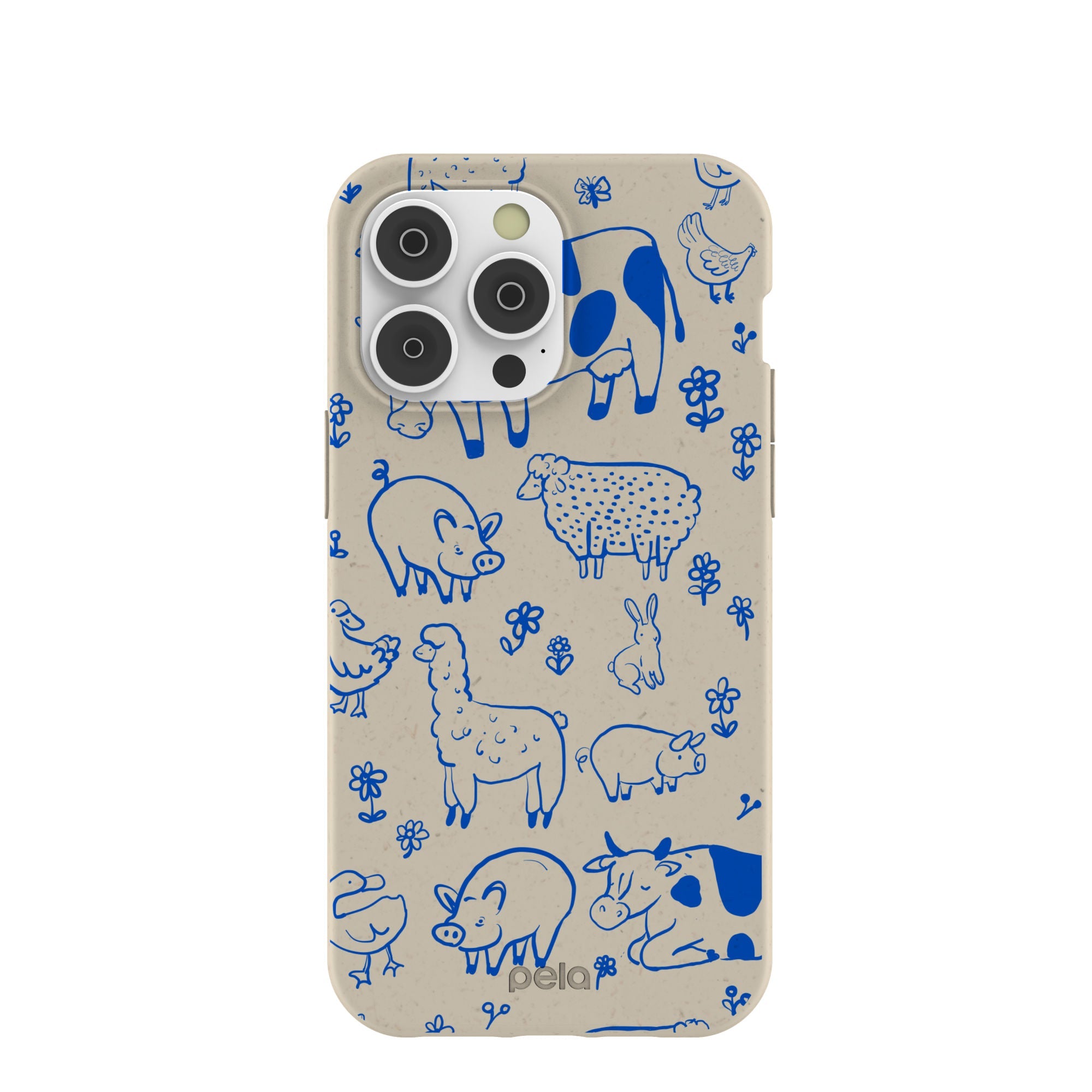 London Fog Happy Farmyard iPhone 14 Pro Max Case Refurbished - Pela Case refurbished available on Cerqular