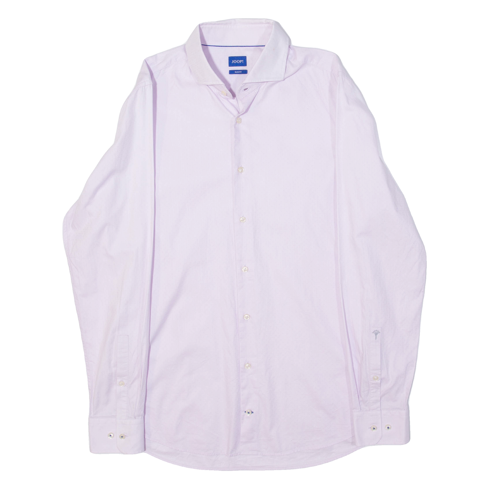 JOOP Slim Fit Mens Plain Shirt Pink Long Sleeve L Refurbished - N/A refurbished available on Cerqular
