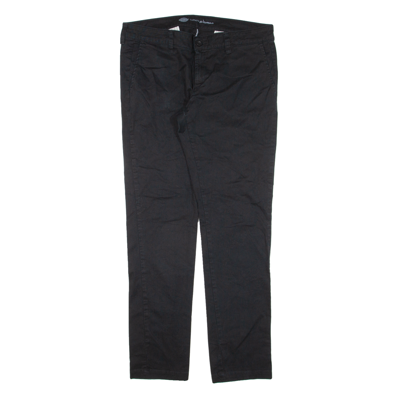 DICKIES Workwear Womens Trousers Black Slim Skinny W35 L31 Refurbished - N/A refurbished available on Cerqular