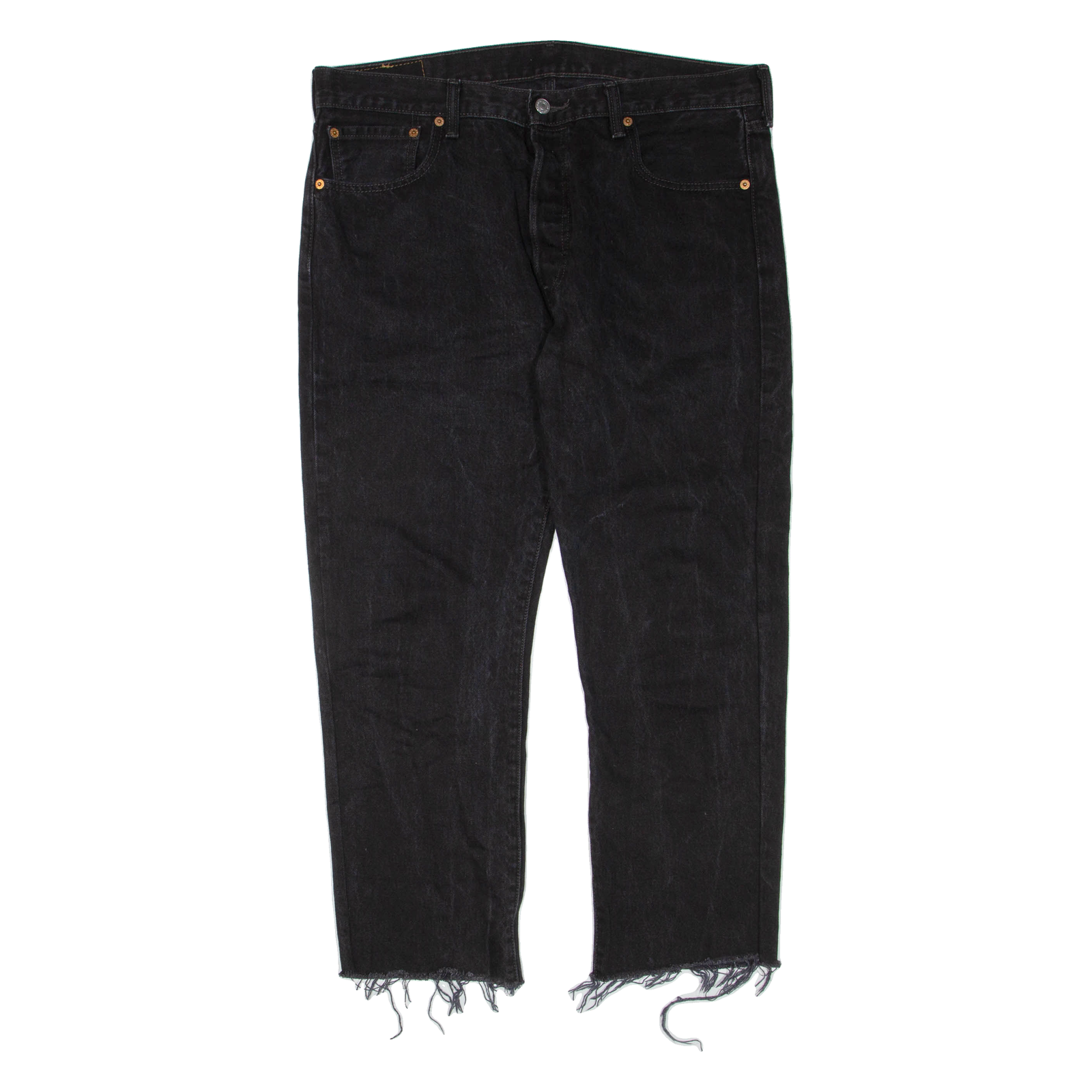 LEVI'S Mens Jeans Black Regular Straight W36 L27 Refurbished - N/A refurbished available on Cerqular