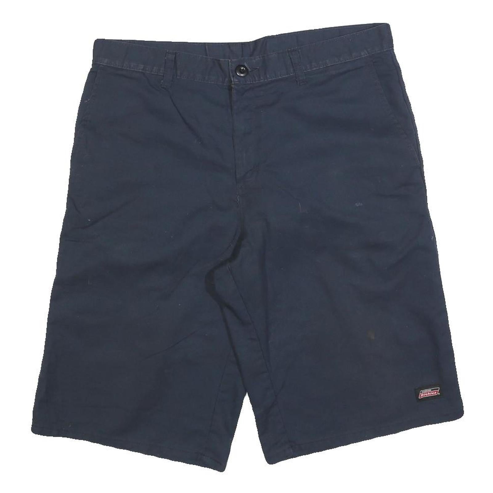 DICKIES Mens Shorts Navy Blue Casual L W34 Workwear Cotton Blend Refurbished - N/A refurbished available on Cerqular