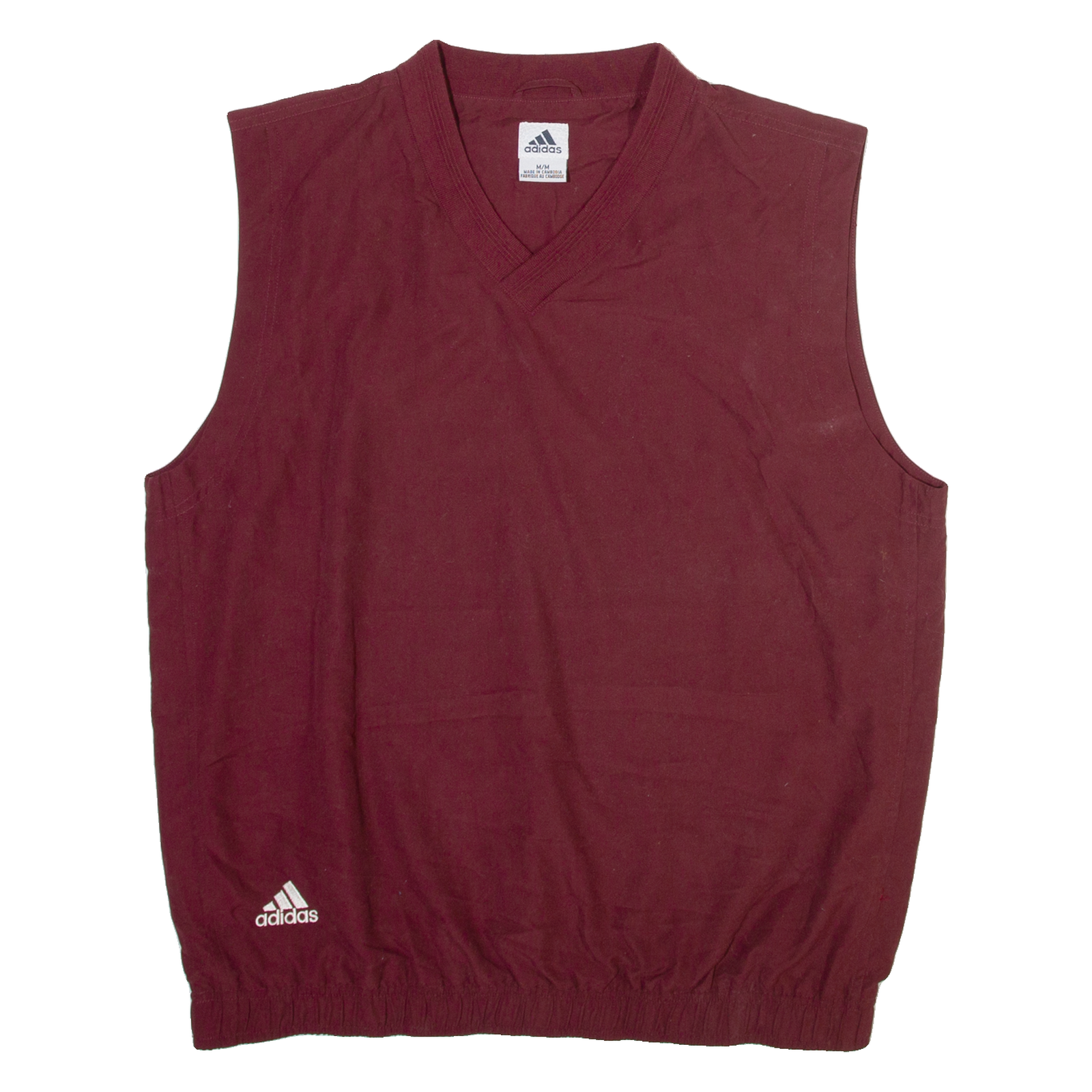 ADIDAS Mens Sweatshirt Maroon V-Neck M Refurbished - N/A refurbished available on Cerqular