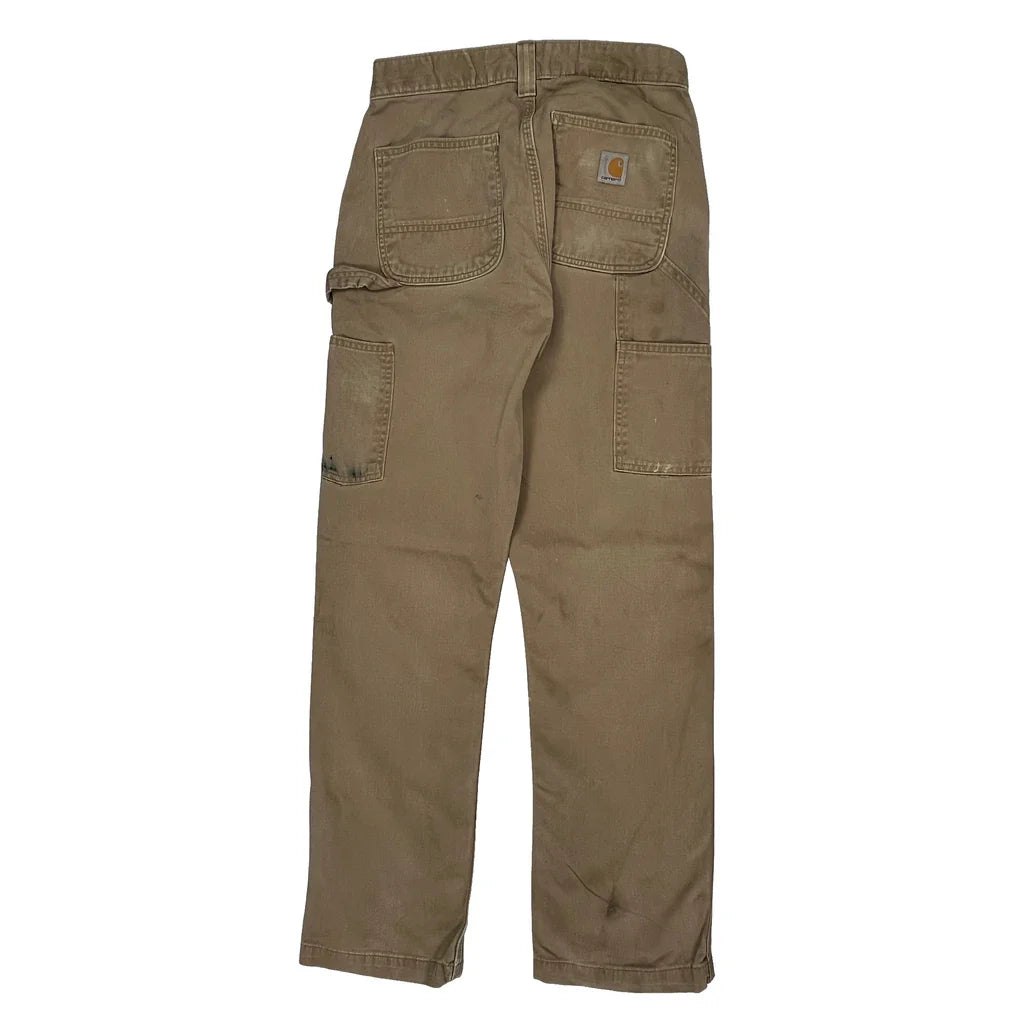 Buy Carhartt Carpenter Trousers - 28W UK 8 Brown Cotton Refurbished - $87.09 Carhartt Carpenter Trousers - 28W UK 8 Brown Cotton Refurbished - Thrifted (note: this is a term often used to describe second- refurbished available on Cerqular