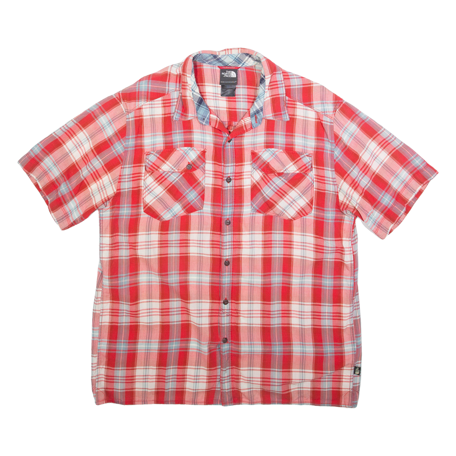 THE NORTH FACE Mens Shirt Red Check M Refurbished - N/A refurbished available on Cerqular