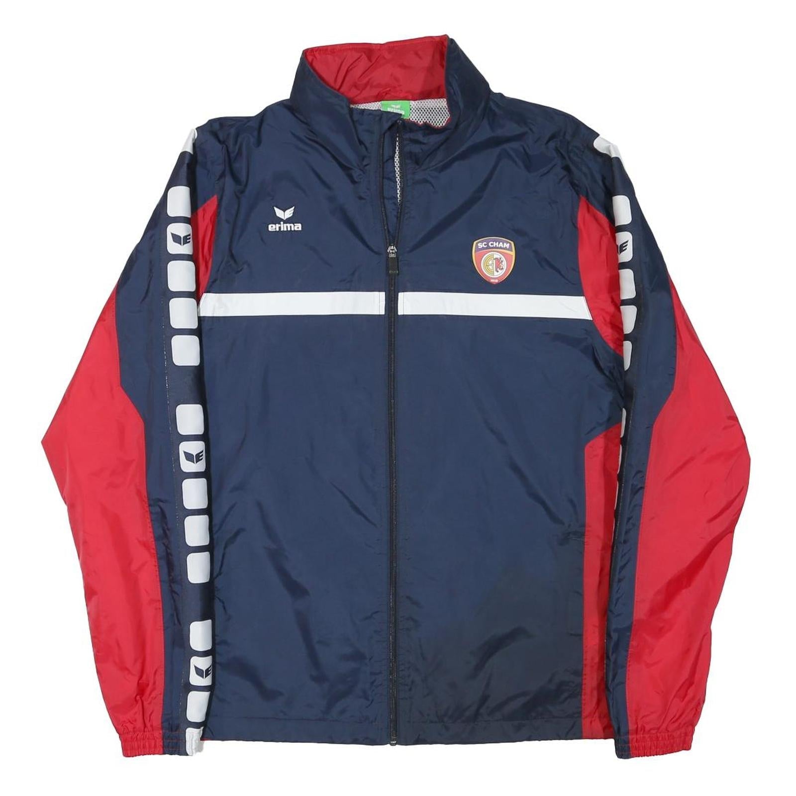 ERIMA Mens Blue & Red SC Cham Zip Jacket L Polyester Blend Sportswear Refurbished - N/A refurbished available on Cerqular