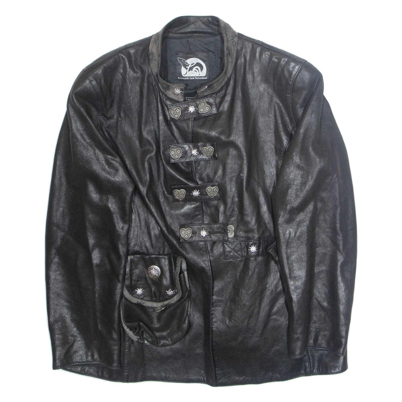 AVANIGRADE Womens Jacket Black Faux Leather L Refurbished - N/A refurbished available on Cerqular