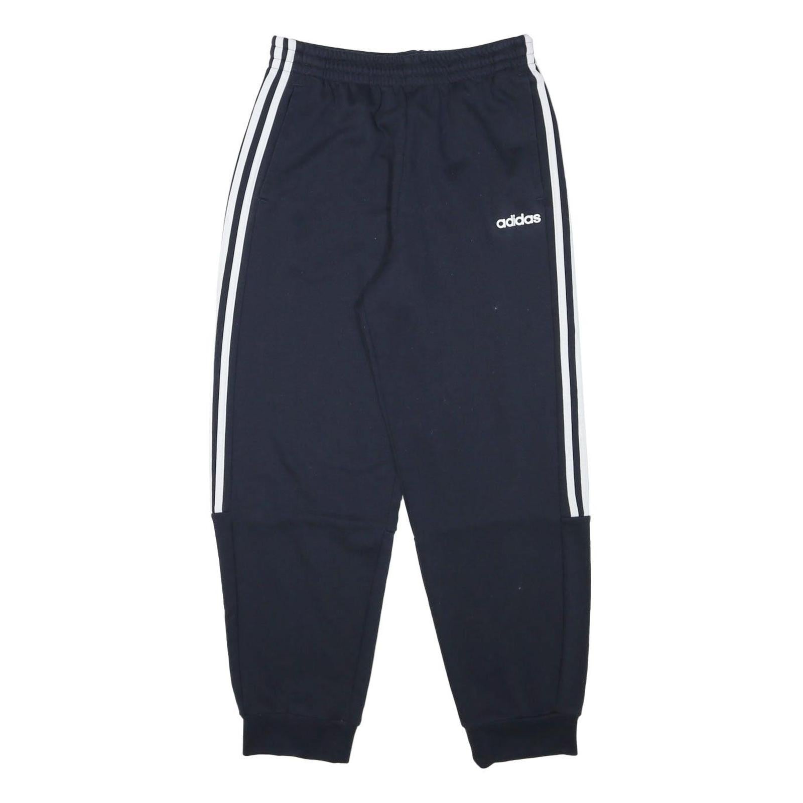 ADIDAS Mens Joggers Navy Blue & White Slim Tapered M W27 L28 Casual Activewear Refurbished - N/A refurbished available on Cerqular