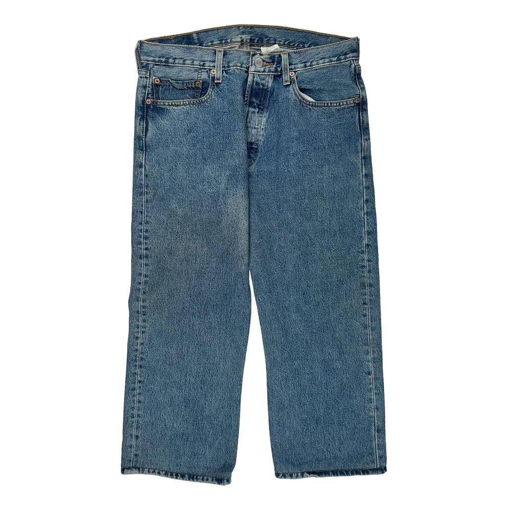 Buy 501 Levis Jeans - 34W 30L Blue Cotton Refurbished - $46.89 501 Levis Jeans - 34W 30L Blue Cotton Refurbished - Thrifted (note: this is a term often used to describe second- refurbished available on Cerqular