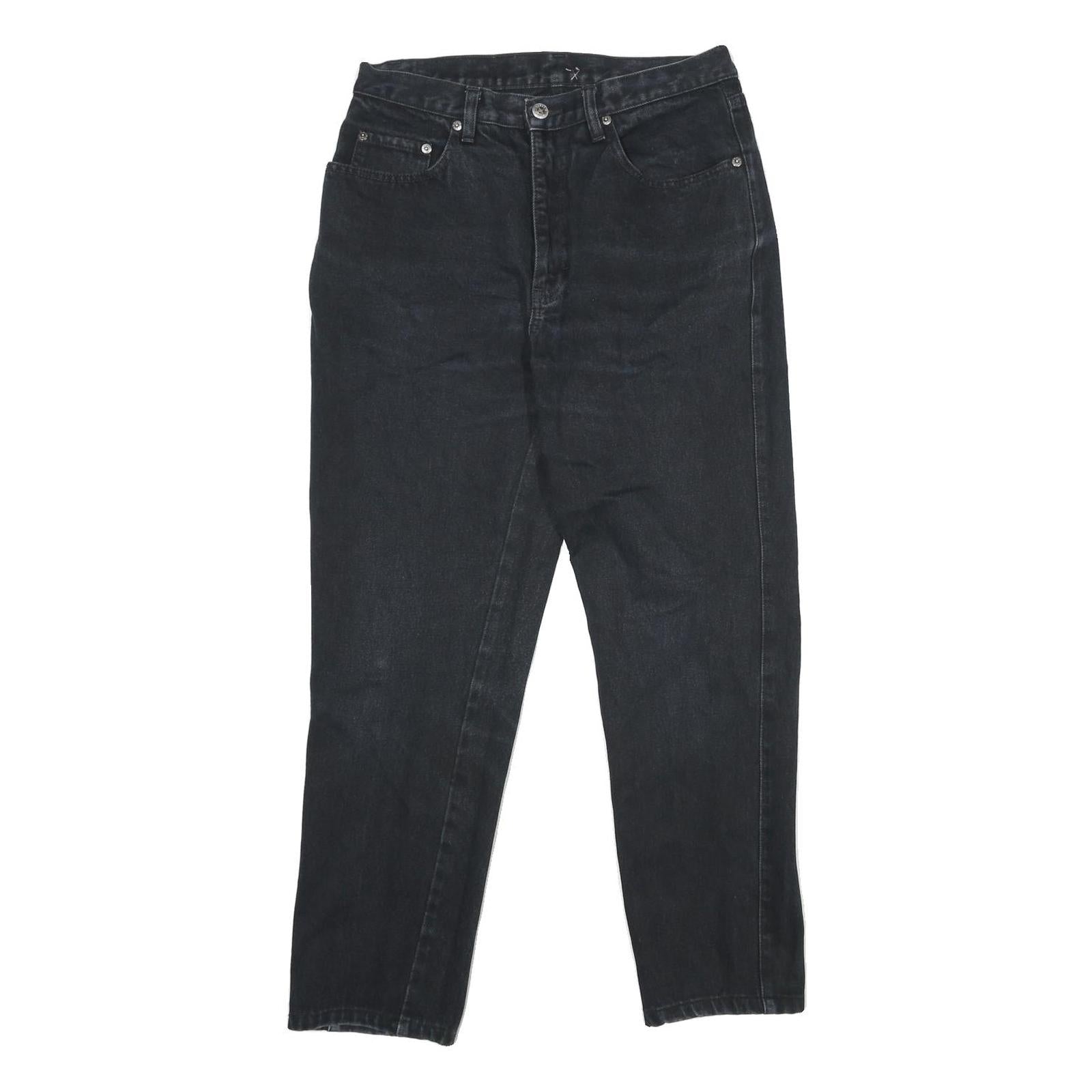 TEDDY'S Womens Classic Black Denim Jeans Cotton Zip W30 L28 Stylish Casual Refurbished - N/A refurbished available on Cerqular