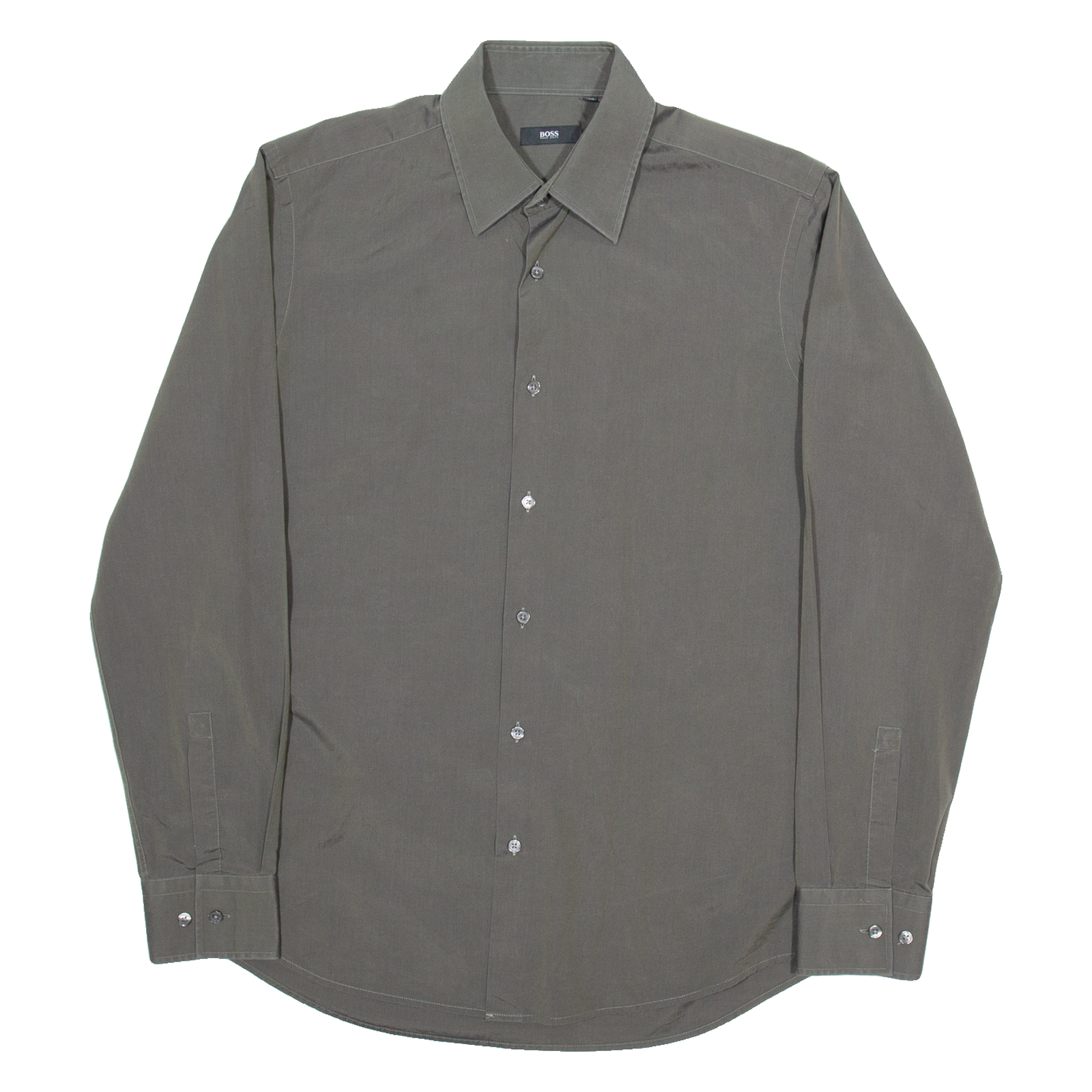 Buy BOSS Mens Plain Shirt Grey Long Sleeve L Refurbished - $28.59 BOSS Mens Plain Shirt Grey Long Sleeve L Refurbished - N/A refurbished available on Cerqular