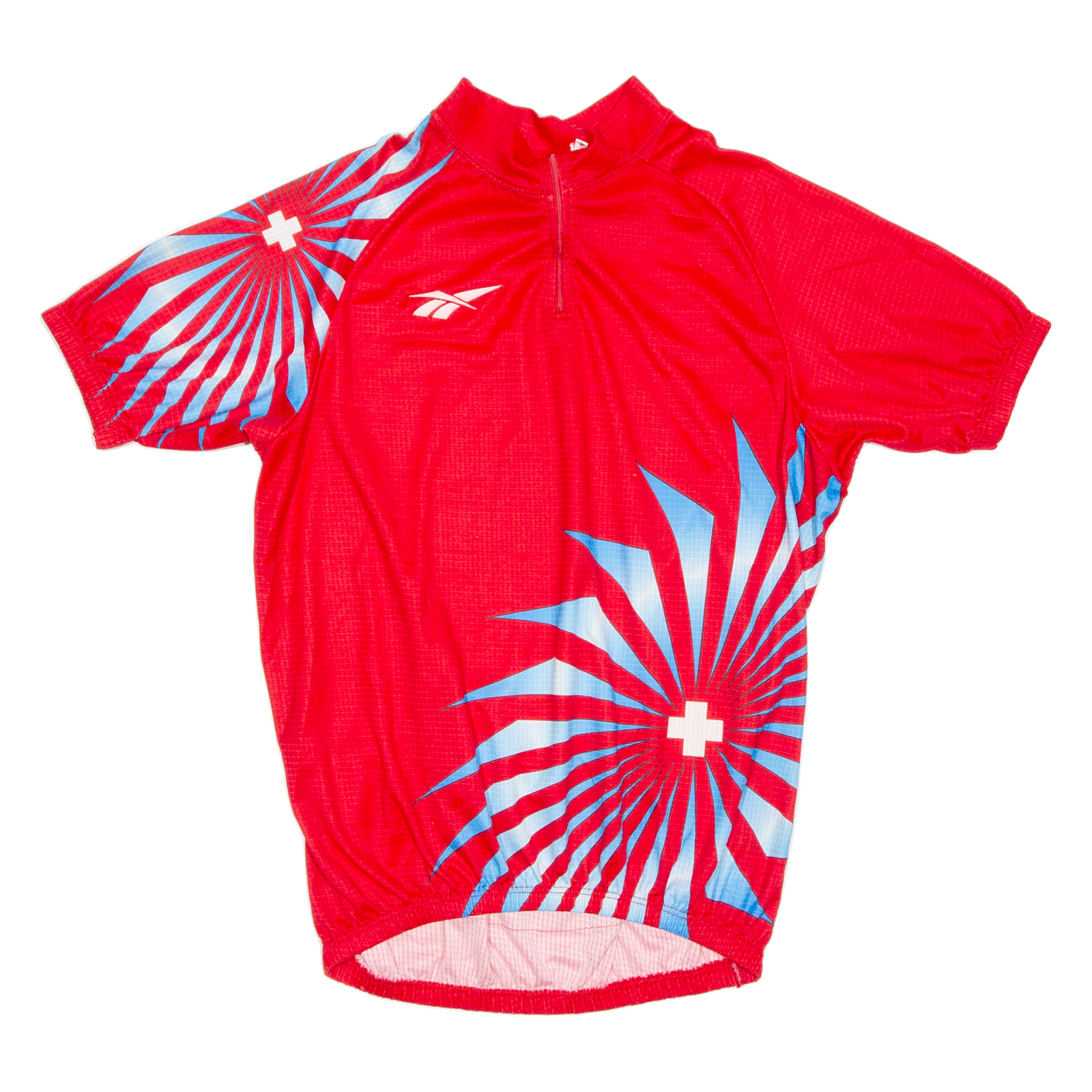 REEBOK Cycling Mens Jersey Red 1/4 Zip XL Refurbished - N/A refurbished available on Cerqular
