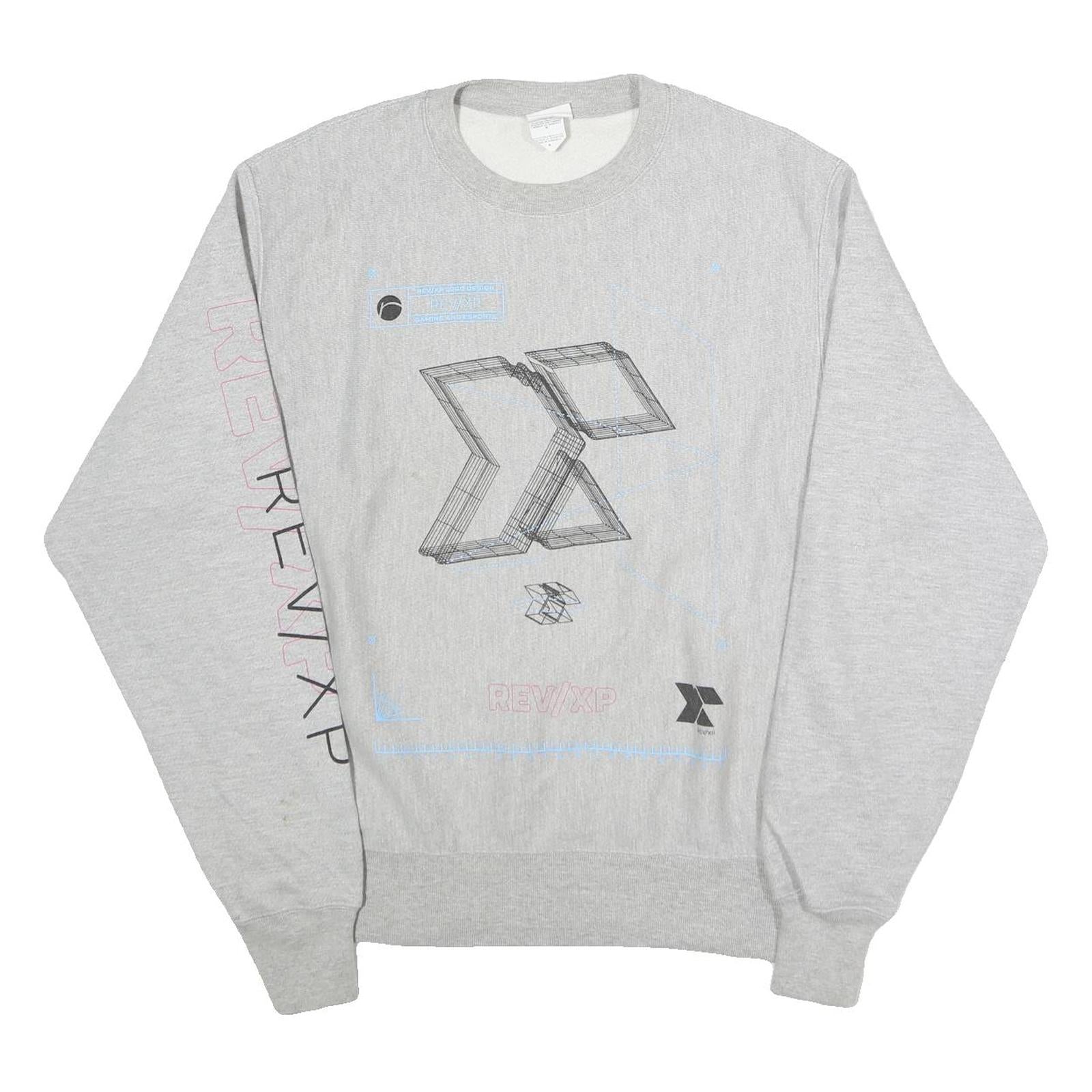Buy CHAMPION Mens Grey Crew Neck M REVXP Graphic Sweatshirt Cotton Blend Pullover Refurbished - $29.89 CHAMPION Mens Grey Crew Neck M REVXP Graphic Sweatshirt Cotton Blend Pullover Refurbished - N/A refurbished available on Cerqular