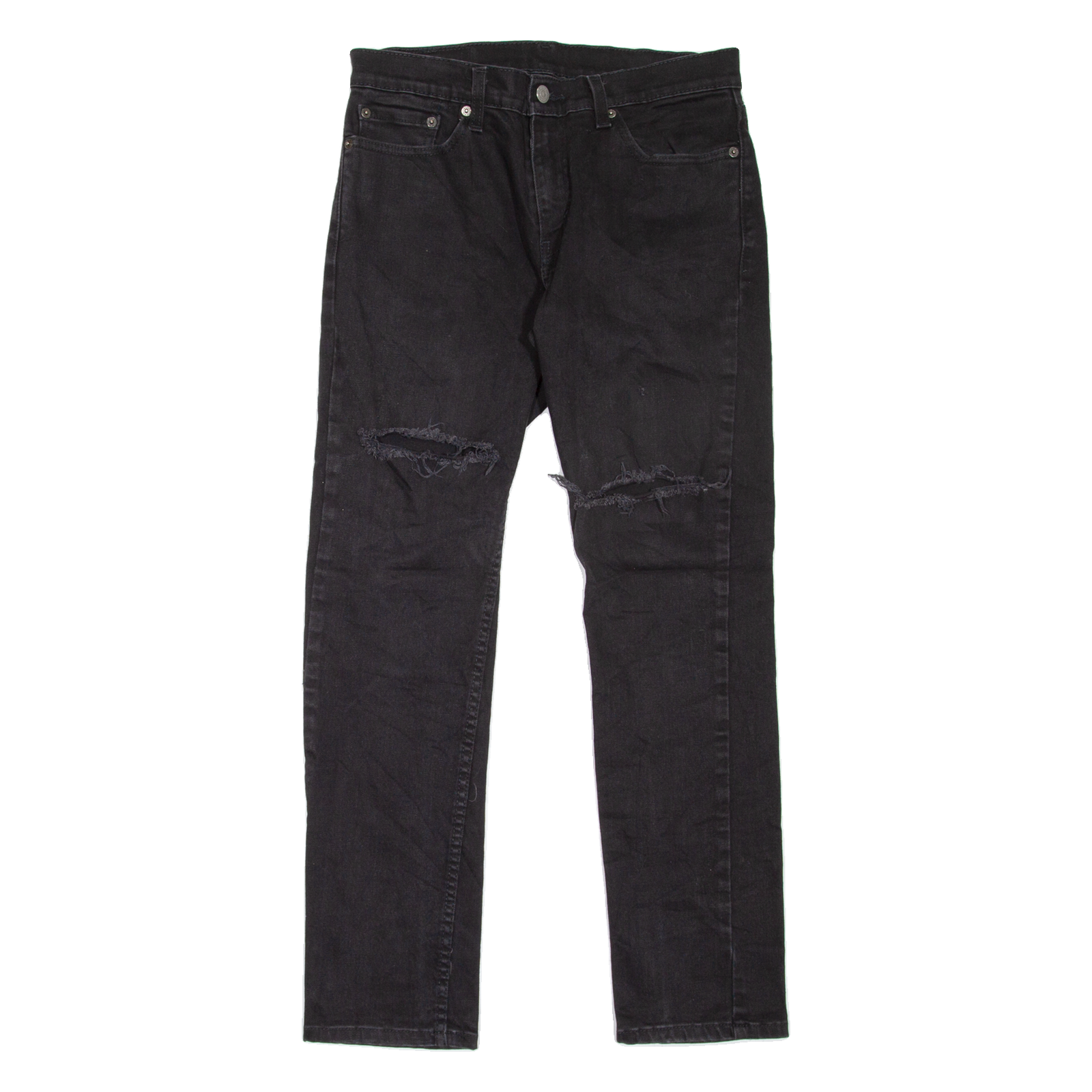 LEVI'S 511 Jeans Distressed Mens Black Slim Straight W31 L30 Refurbished - N/A refurbished available on Cerqular