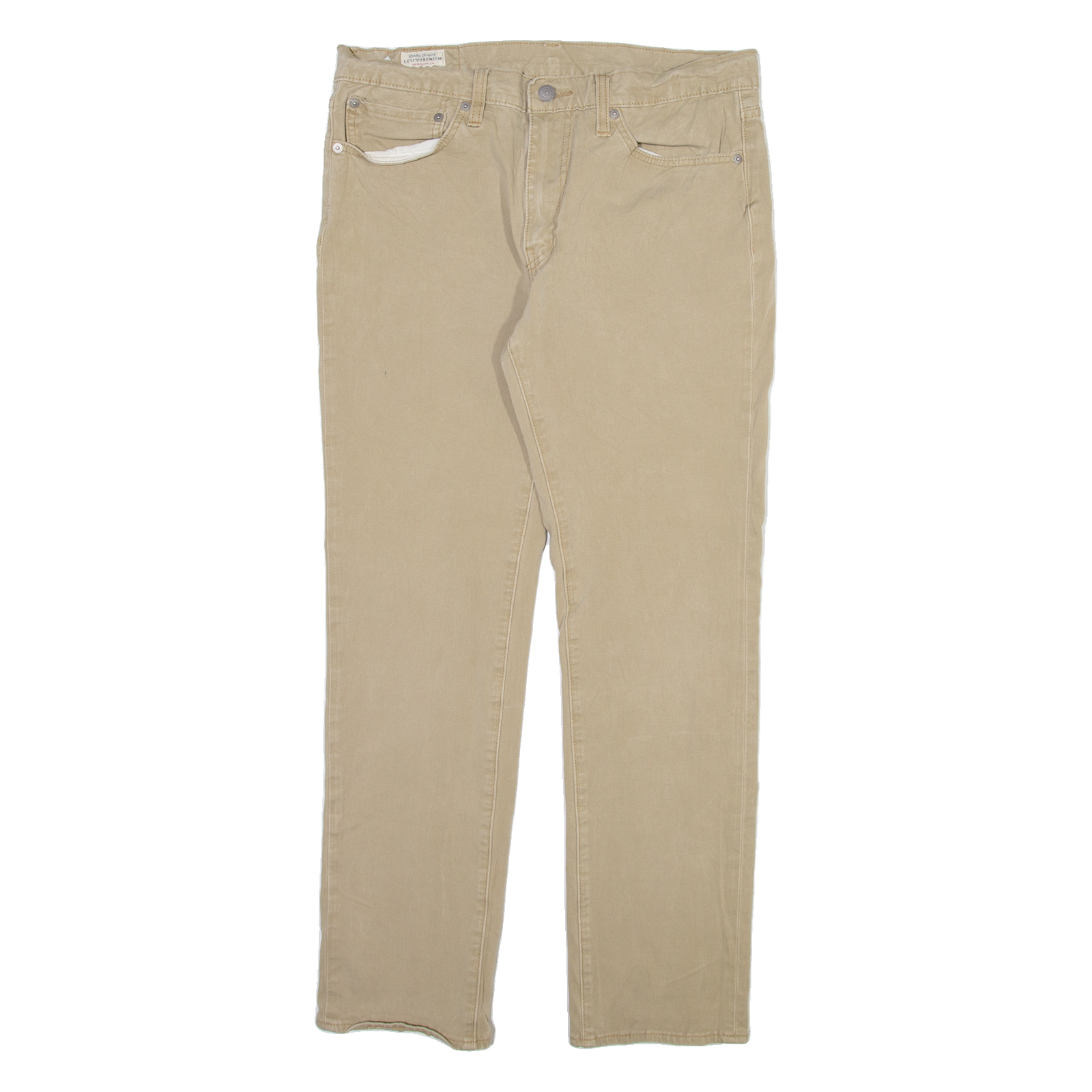 LEVI'S 511 Big E Mens Trousers Beige Slim Straight W34 L29 Refurbished - N/A refurbished available on Cerqular