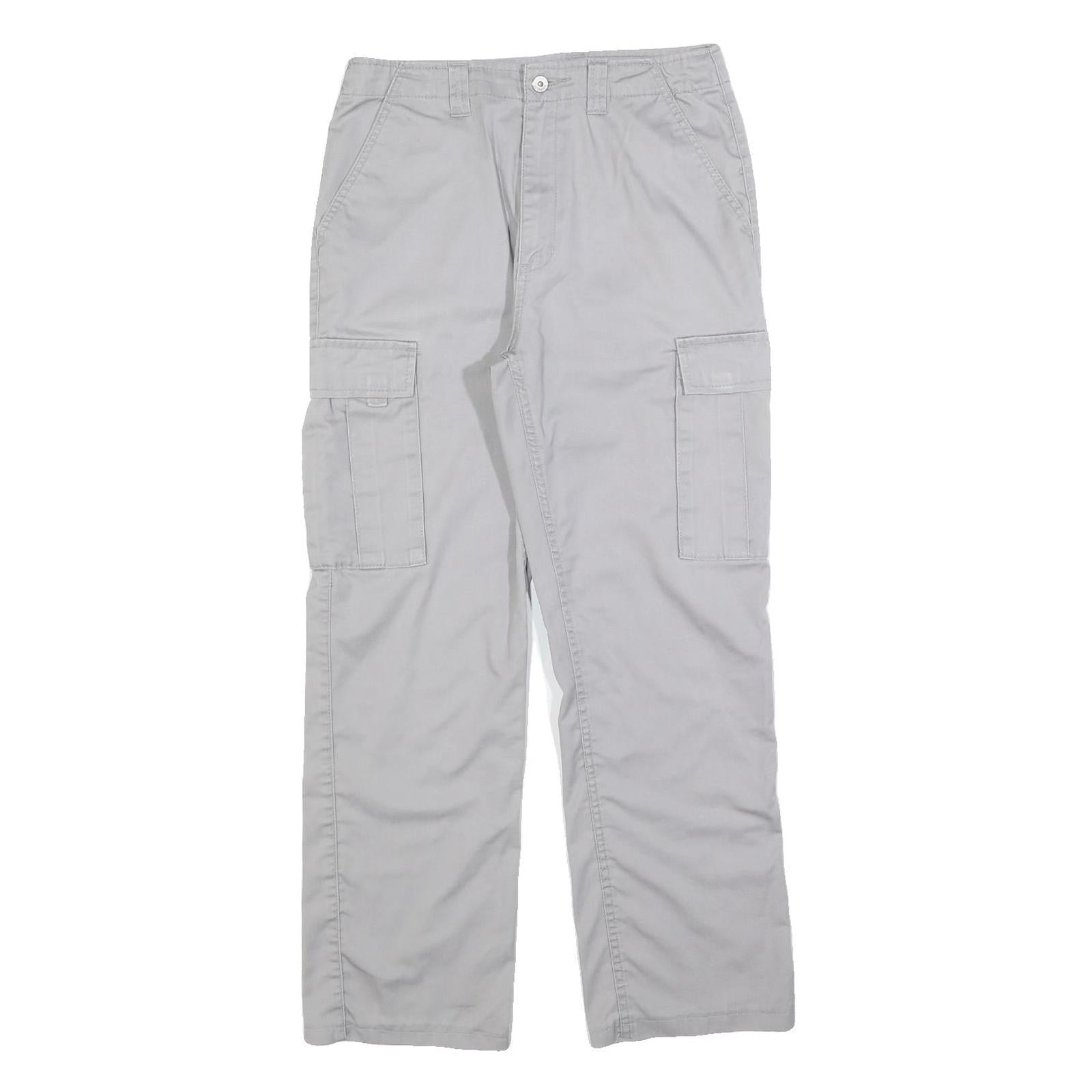 ARTIME Womens Cotton Blend Regular Cargo Trousers Light Grey W30 L28 Casual Refurbished - N/A refurbished available on Cerqular