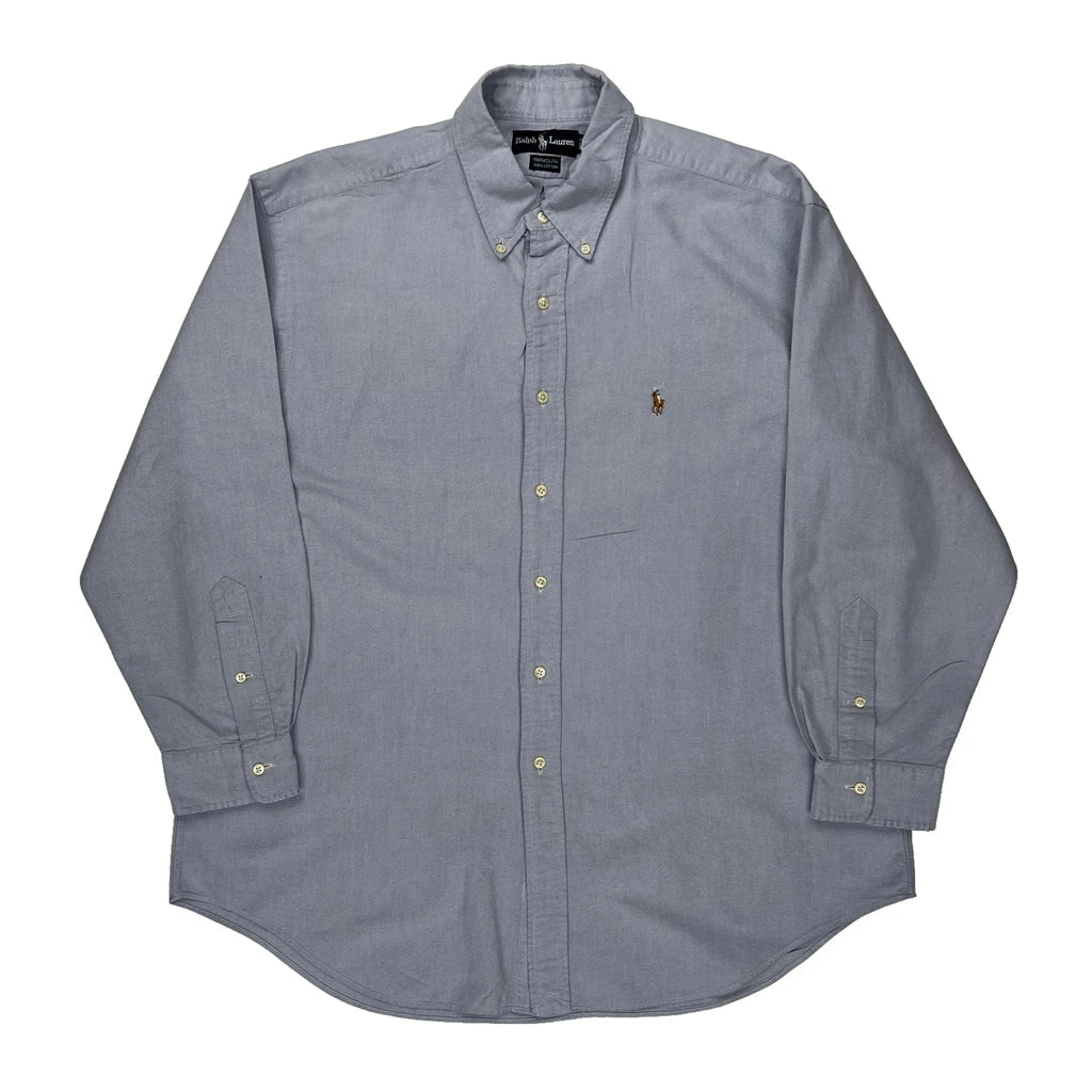Yarmouth Ralph Lauren Shirt - XL Blue Cotton Refurbished - Thrifted (note: this is a term often used to describe second- refurbished available on Cerqular