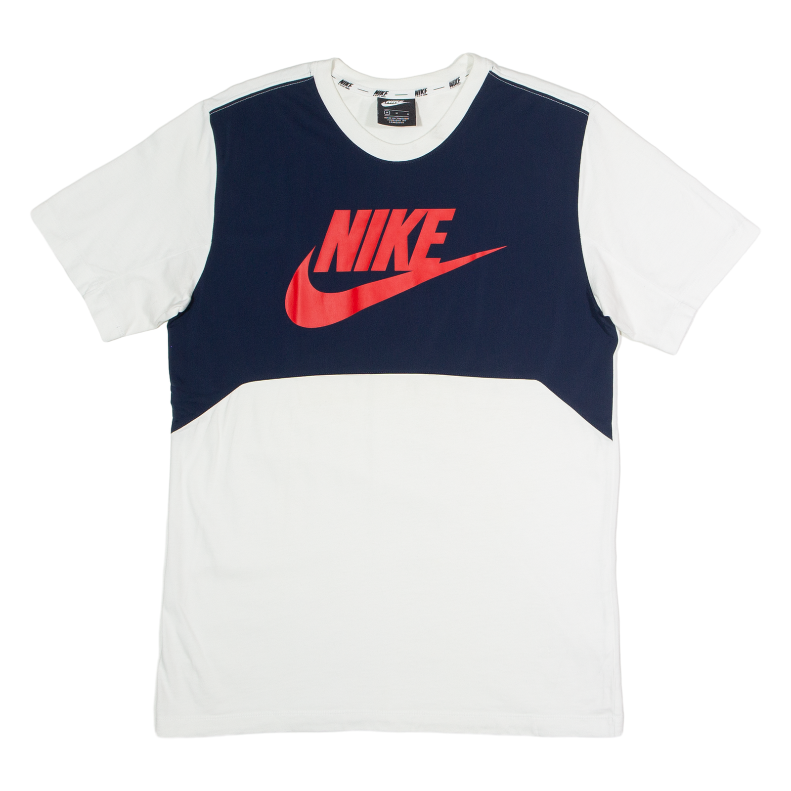NIKE Mens T-Shirt White Crew Neck M Refurbished - N/A refurbished available on Cerqular