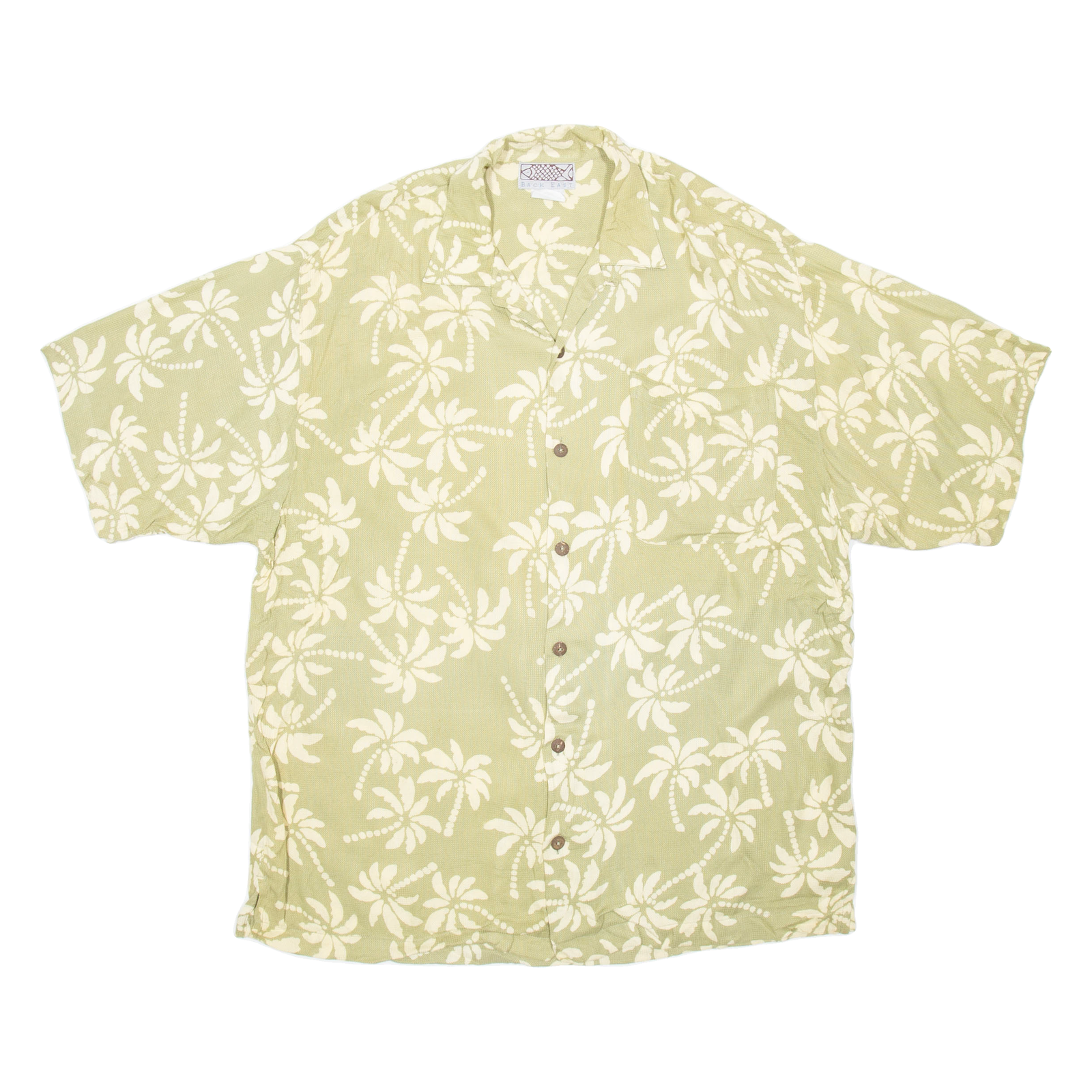 Buy BACK EAST Mens Hawaiian Shirt Green Crazy Pattern M Refurbished - $10.91 BACK EAST Mens Hawaiian Shirt Green Crazy Pattern M Refurbished - N/A refurbished available on Cerqular