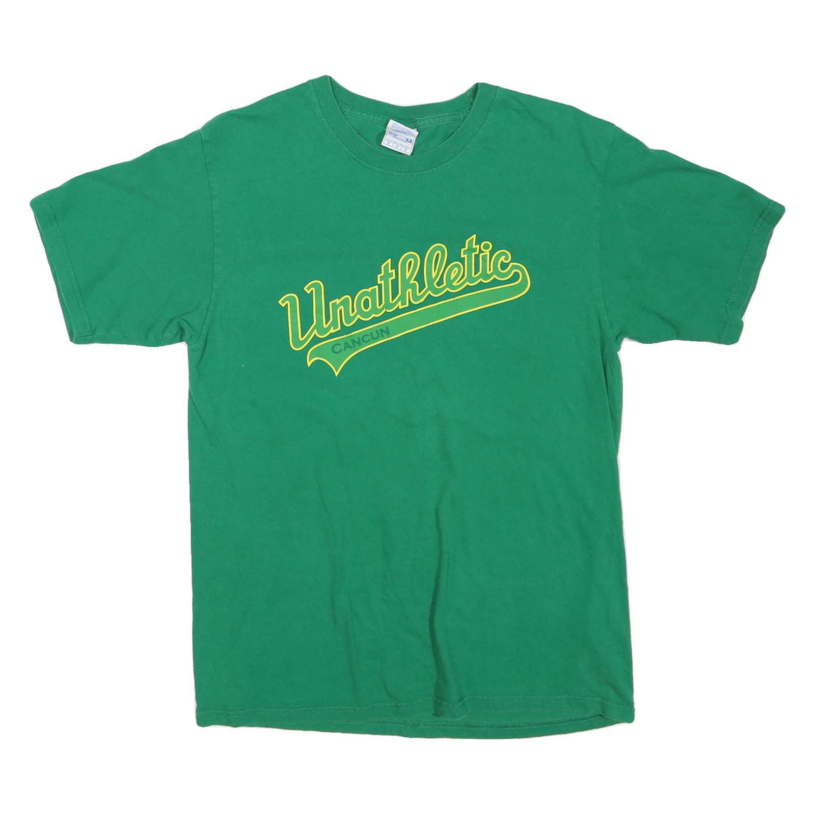 Buy YAZBEK Mens Green Unathletic Cancun Graphic T-Shirt M Short Sleeve Crew Neck Refurbished - $11.69 YAZBEK Mens Green Unathletic Cancun Graphic T-Shirt M Short Sleeve Crew Neck Refurbished - N/A refurbished available on Cerqular