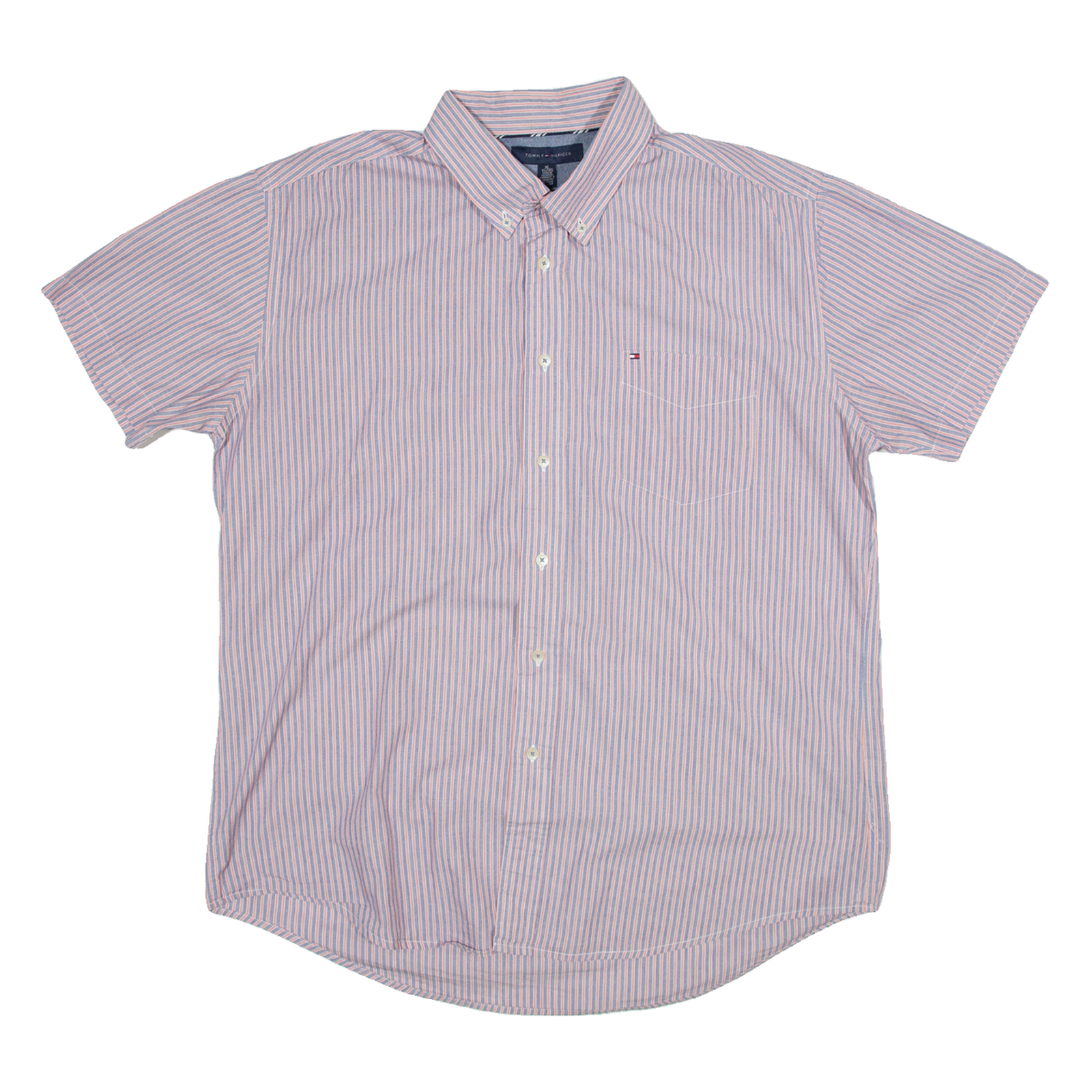 TOMMY HILFIGER Mens Shirt Blue Striped XL Refurbished - N/A refurbished available on Cerqular