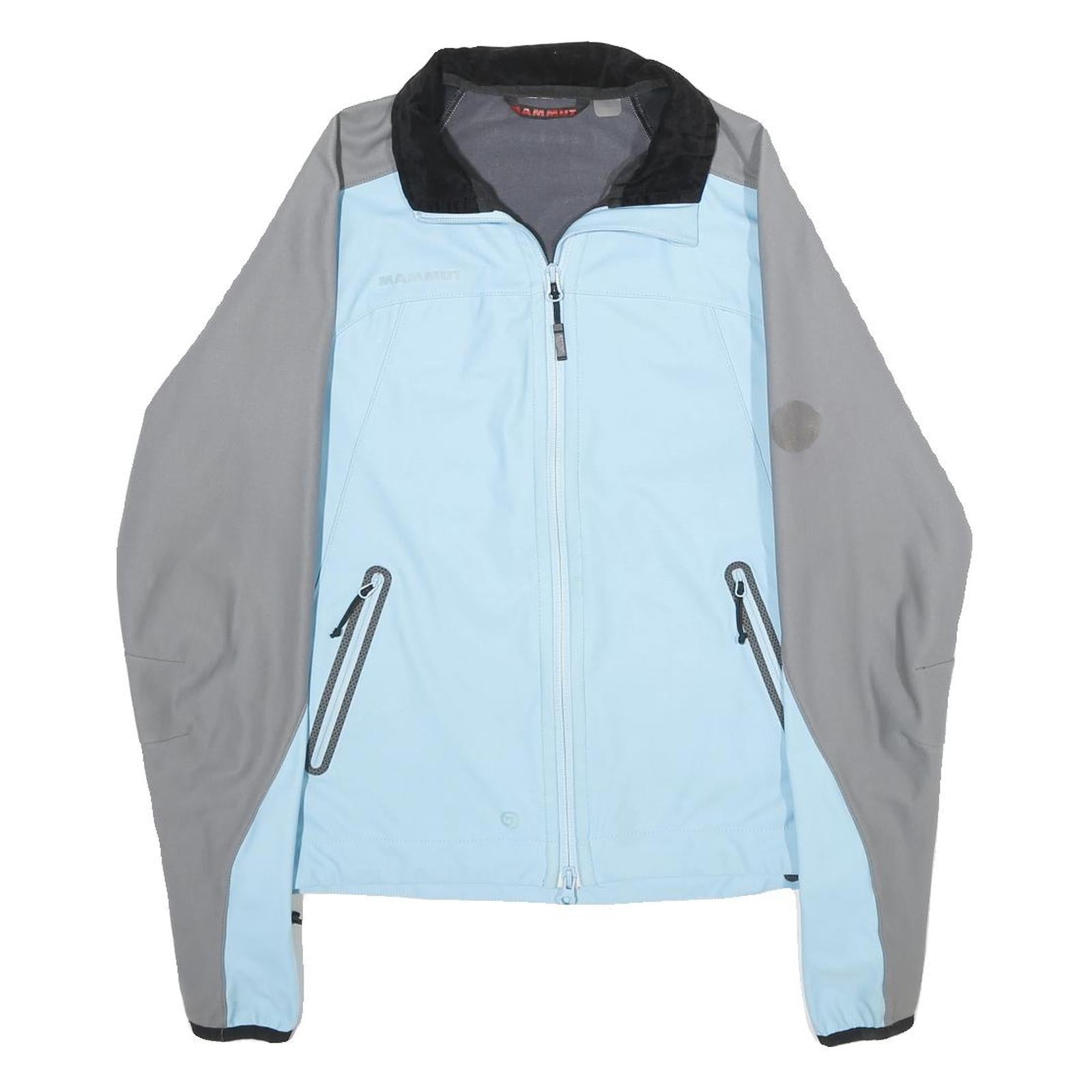 MAMMUT Womens Blue & Grey Lightweight Zip Jacket M Polyester Blend Outdoor Refurbished - N/A refurbished available on Cerqular