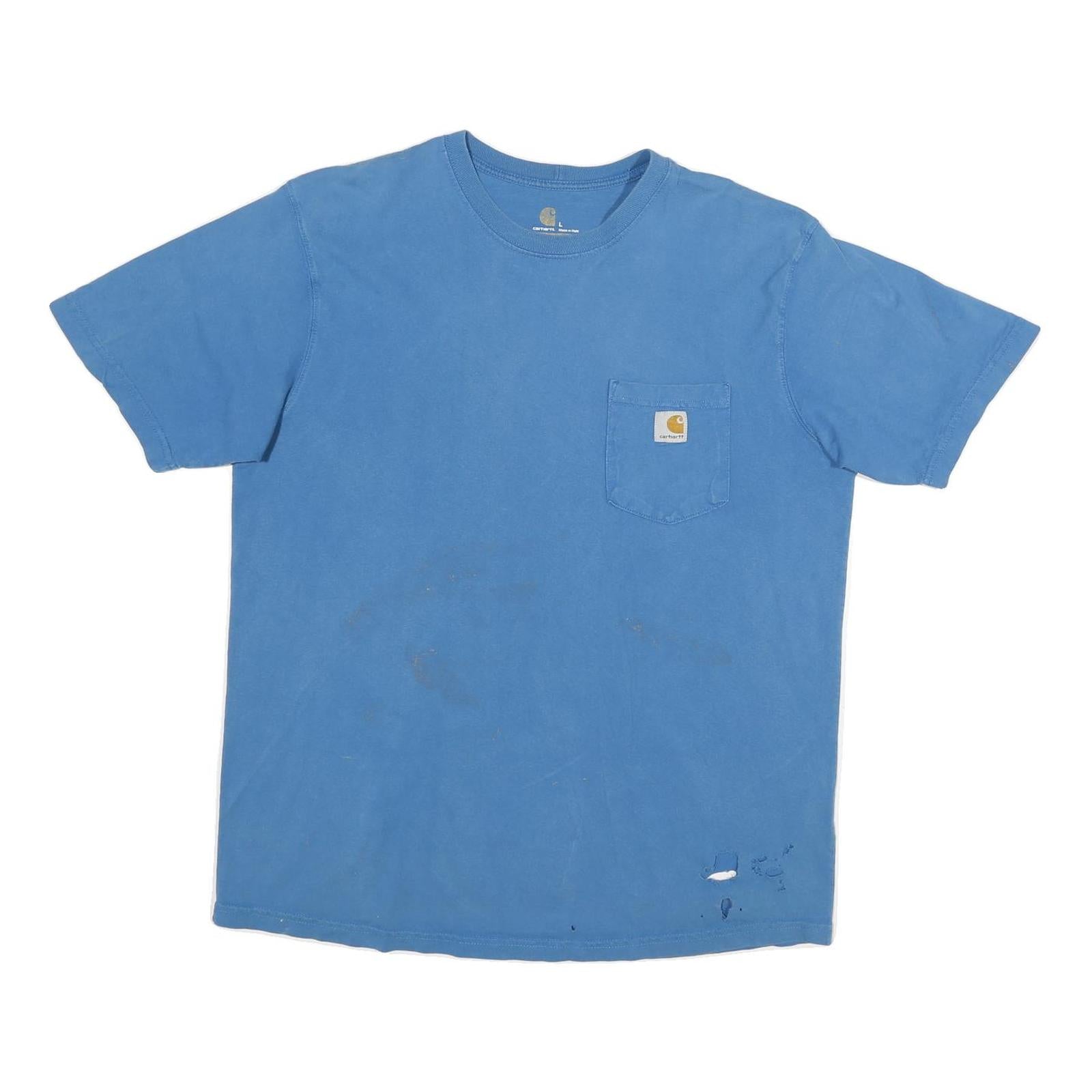 Buy CARHARTT Mens Blue Pocket T-Shirt L Short Sleeve Crew Neck Cotton Blend Casual Refurbished - $20.79 CARHARTT Mens Blue Pocket T-Shirt L Short Sleeve Crew Neck Cotton Blend Casual Refurbished - N/A refurbished available on Cerqular