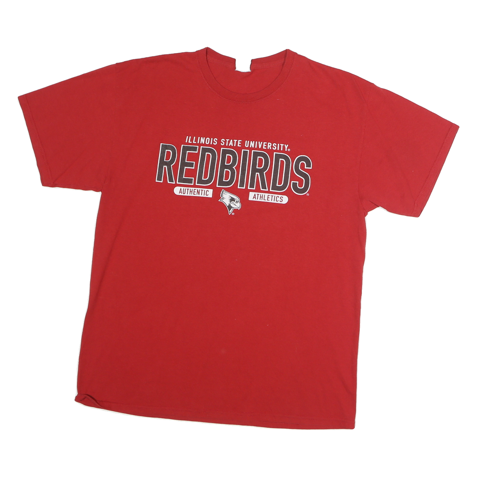 JERZEES Mens Red Illinois State University Redbirds T-Shirt L Short Sleeve Crew Refurbished - N/A refurbished available on Cerqular