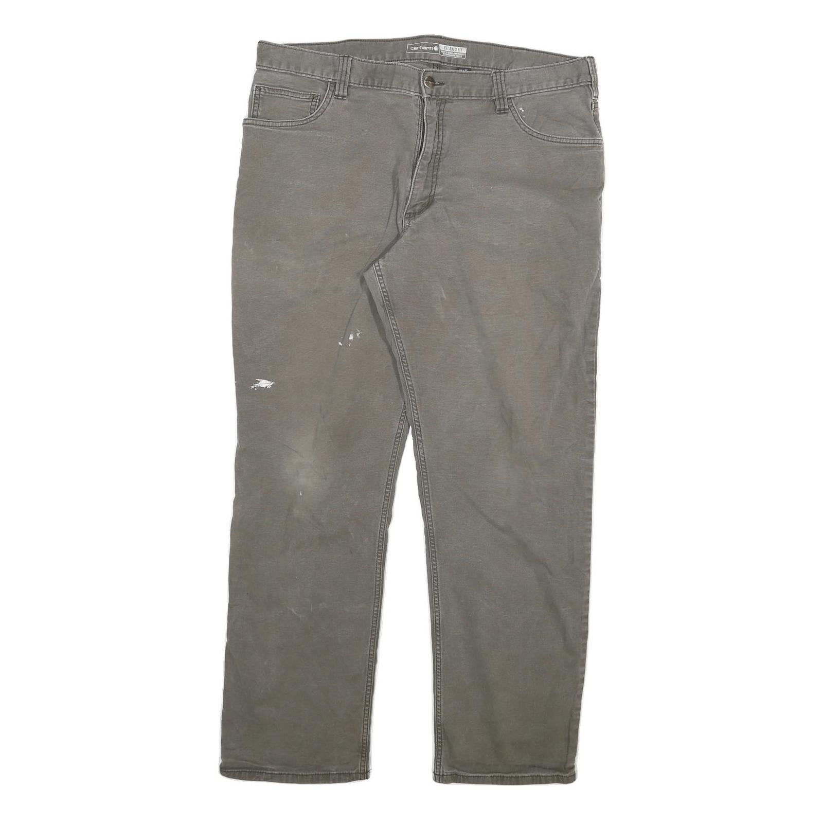 CARHARTT Mens Jeans Brown Relaxed Straight Denim Medium W36 L29 Workwear Utility Refurbished - N/A refurbished available on Cerqular