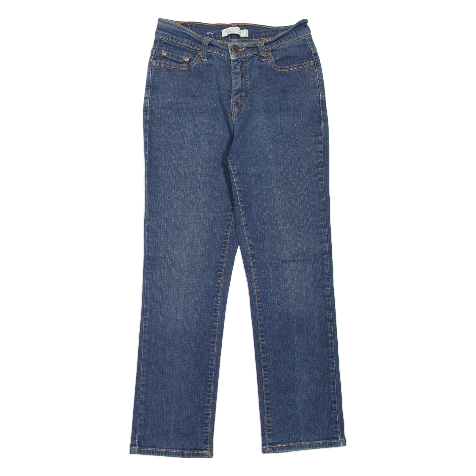 LEVI'S 512 Perfectly Slimming Womens Jeans Blue Regular Straight W26 L26 Refurbished - N/A refurbished available on Cerqular