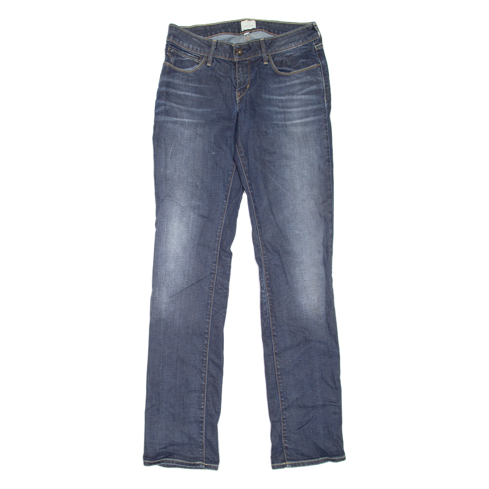 LEVI'S Bold Curve Womens Jeans Blue Regular Straight Stone Wash W30 L34 Refurbished - N/A refurbished available on Cerqular