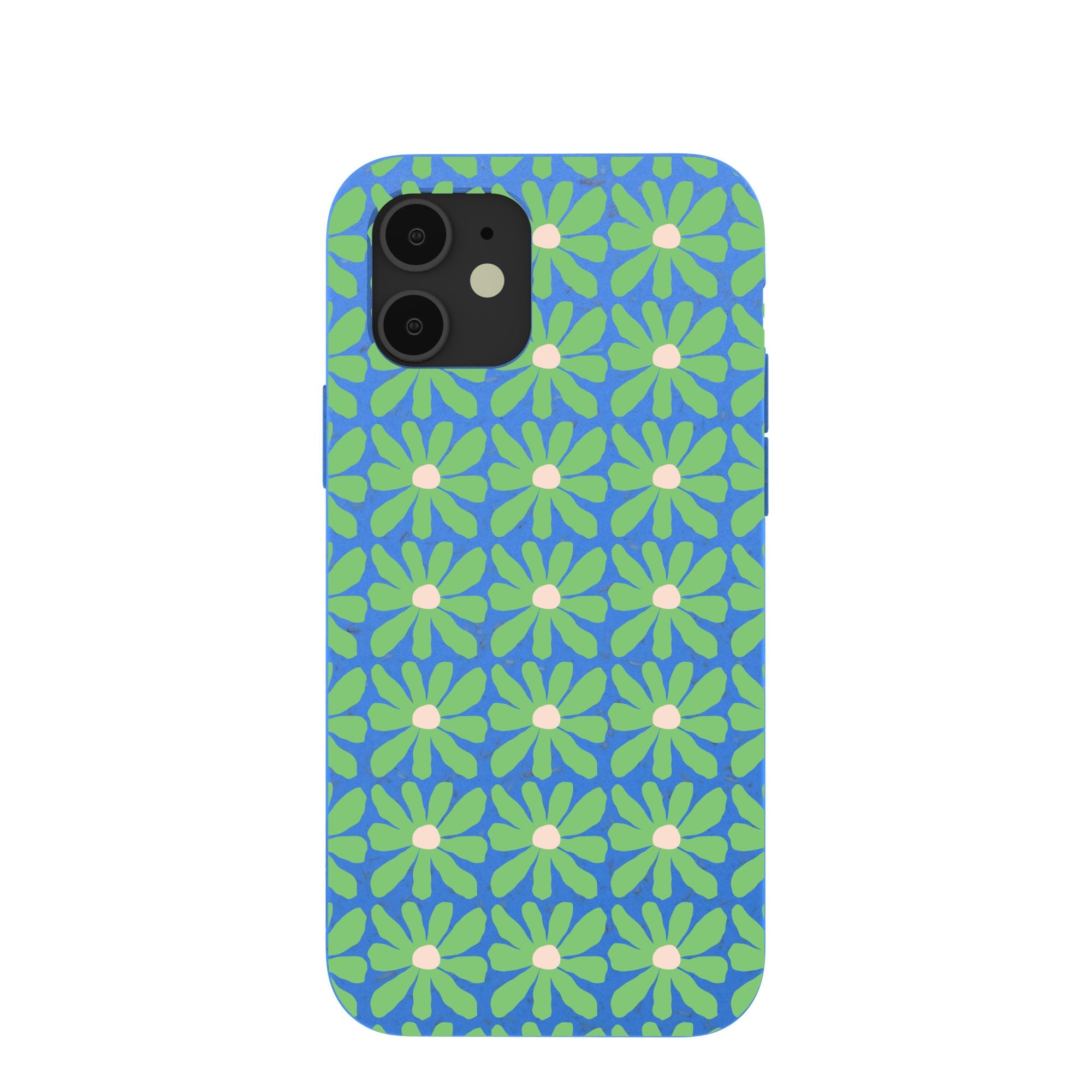 Electric Blue Flower Child iPhone 12/ iPhone 12 Pro Case Refurbished - Pela Case refurbished available on Cerqular