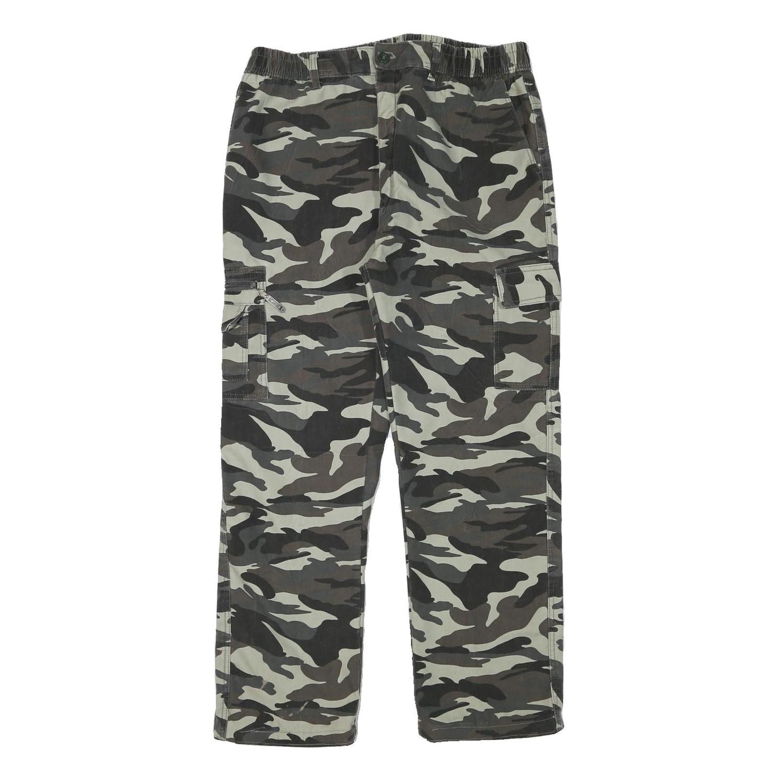 Buy Mens Lined Cotton Blend Grey Camouflage Regular Fit Cargo Trousers W32 L28 Refurbished - $23.39 Mens Lined Cotton Blend Grey Camouflage Regular Fit Cargo Trousers W32 L28 Refurbished - N/A refurbished available on Cerqular