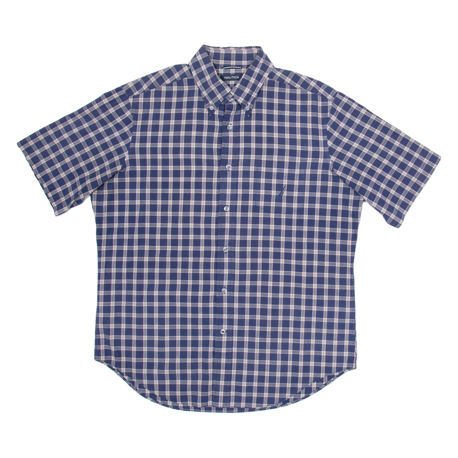 NAUTICA Mens Shirt Blue Check XL Refurbished - N/A refurbished available on Cerqular