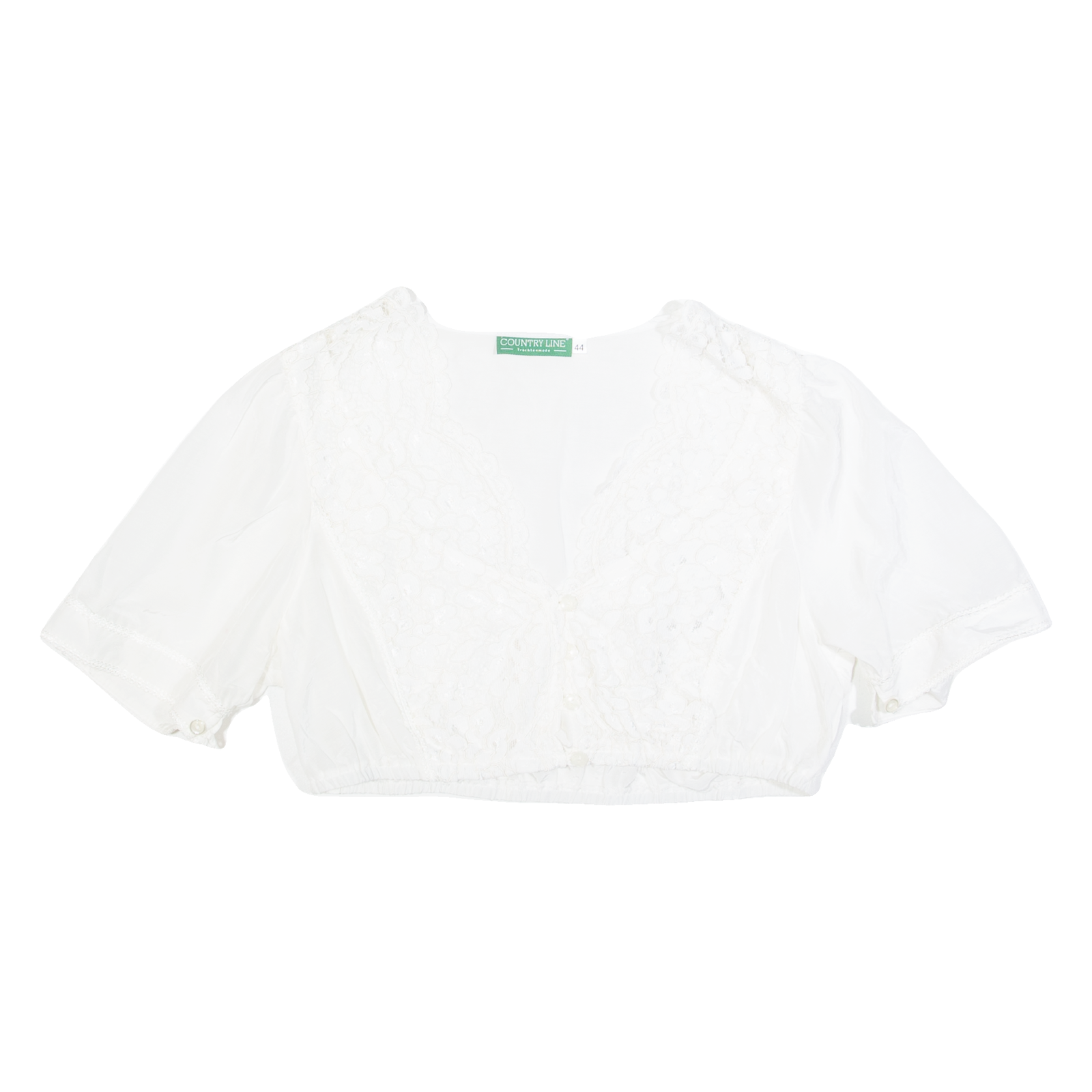 COUNTRY LINE Cropped Womens Blouse White L Refurbished - N/A refurbished available on Cerqular
