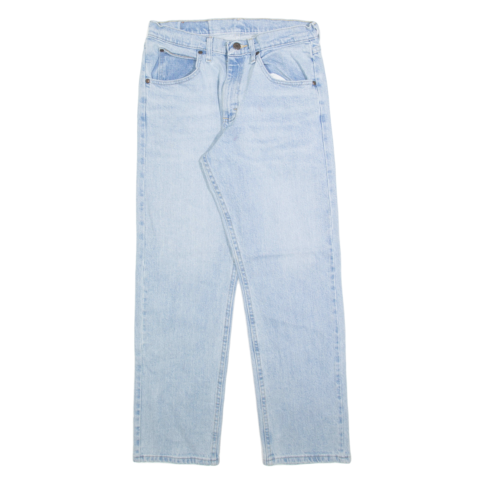 WRANGLER Mens Jeans Blue Regular Straight W29 L30 Refurbished - N/A refurbished available on Cerqular