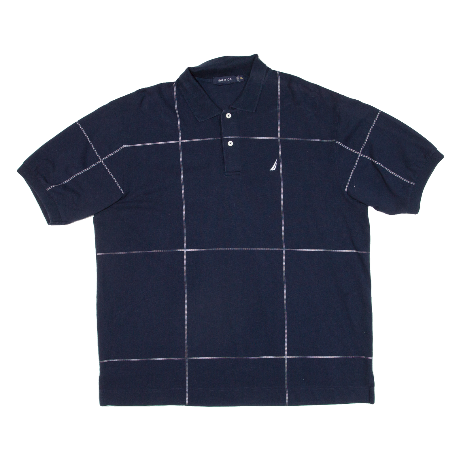 NAUTICA Mens Polo Shirt Blue Striped XL Refurbished - N/A refurbished available on Cerqular