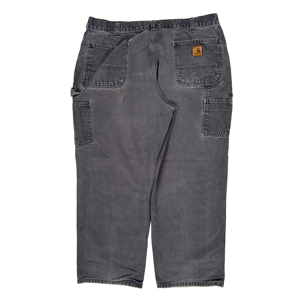 Carhartt Dungarees - 36W 30L Grey Cotton Refurbished - Thrifted (note: this is a term often used to describe second- refurbished available on Cerqular