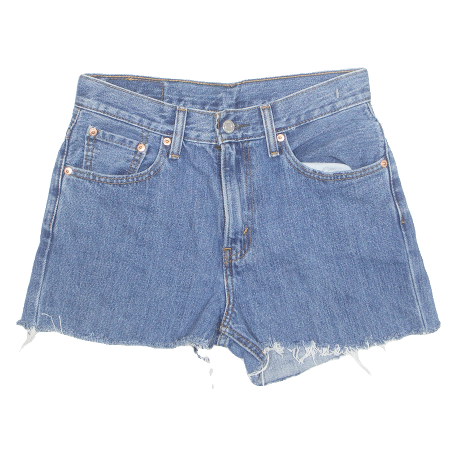 LEVI'S Cut Off 516 Womens Denim Shorts Blue M W29 Refurbished - N/A refurbished available on Cerqular
