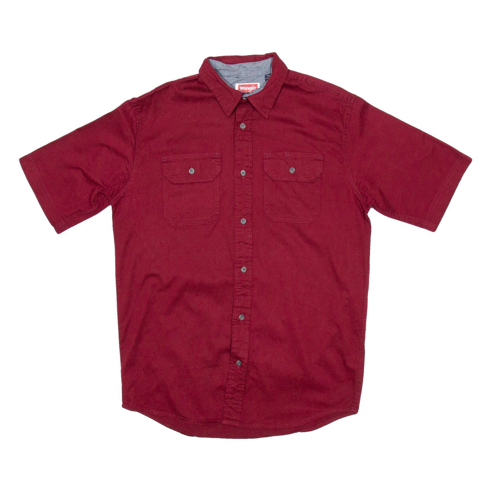 WRANGLER Mens Plain Shirt Red S Refurbished - N/A refurbished available on Cerqular