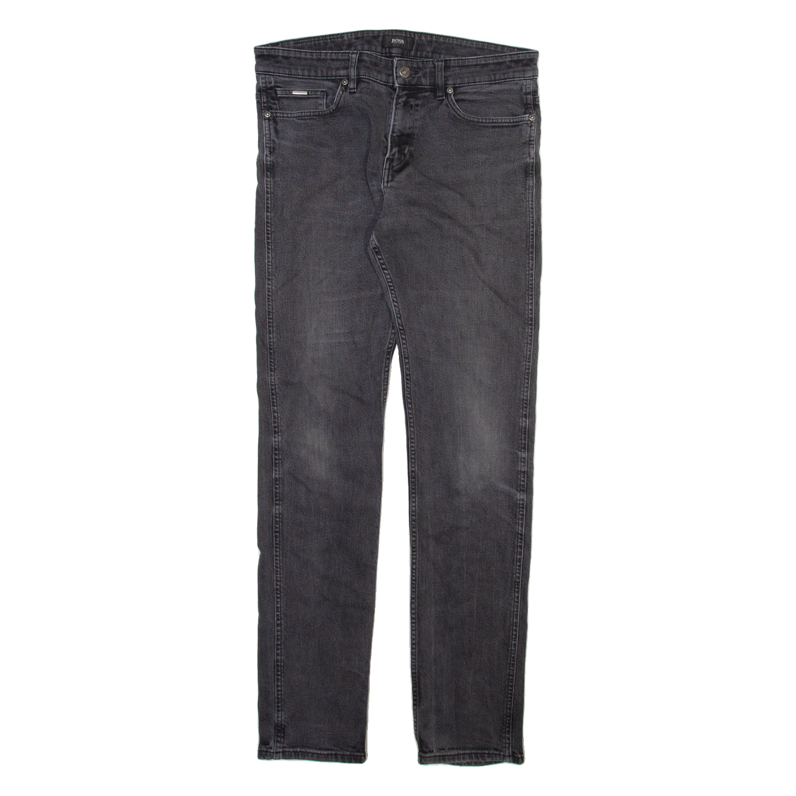 BOSS Mens Jeans Green Slim Straight Stone Wash W32 L33 Refurbished - N/A refurbished available on Cerqular