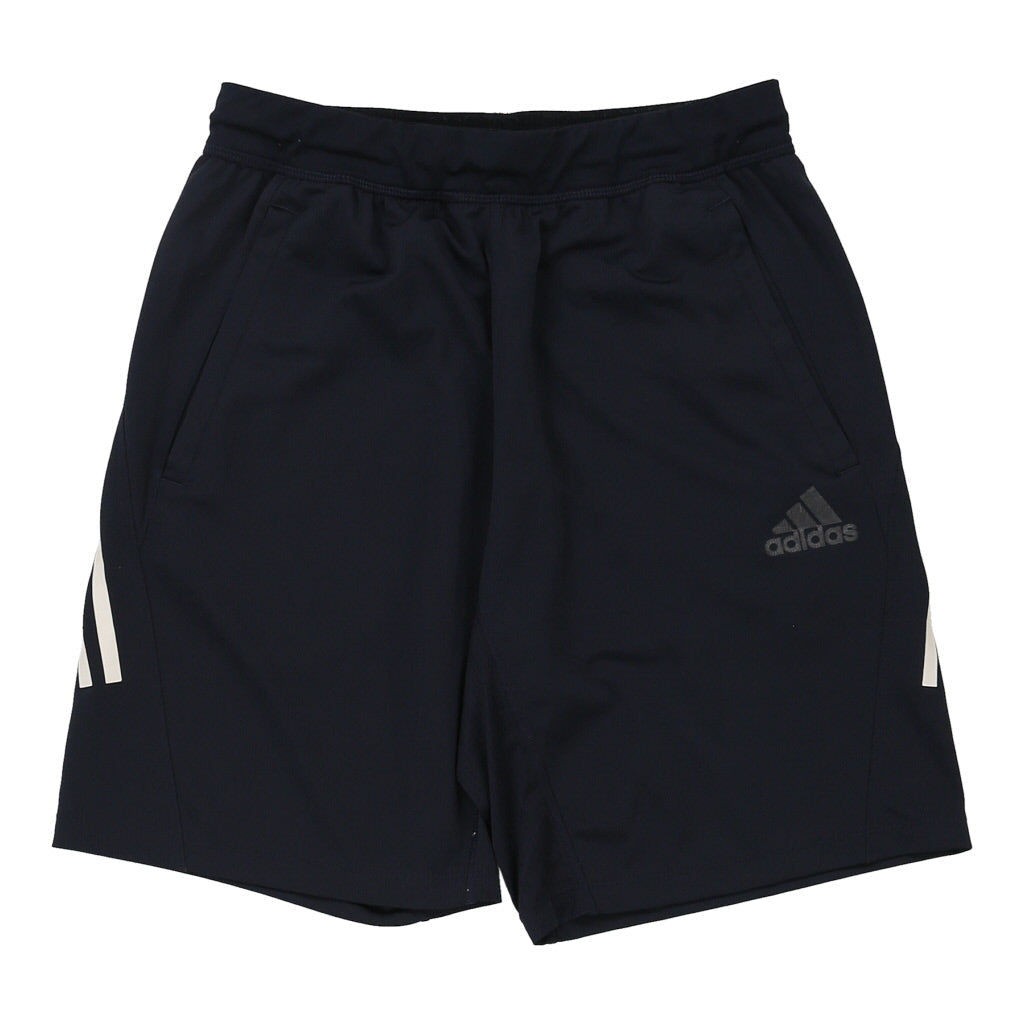 Adidas Sport Shorts - Small Navy Polyester Refurbished - Thrifted (note: this is a term often used to describe second- refurbished available on Cerqular