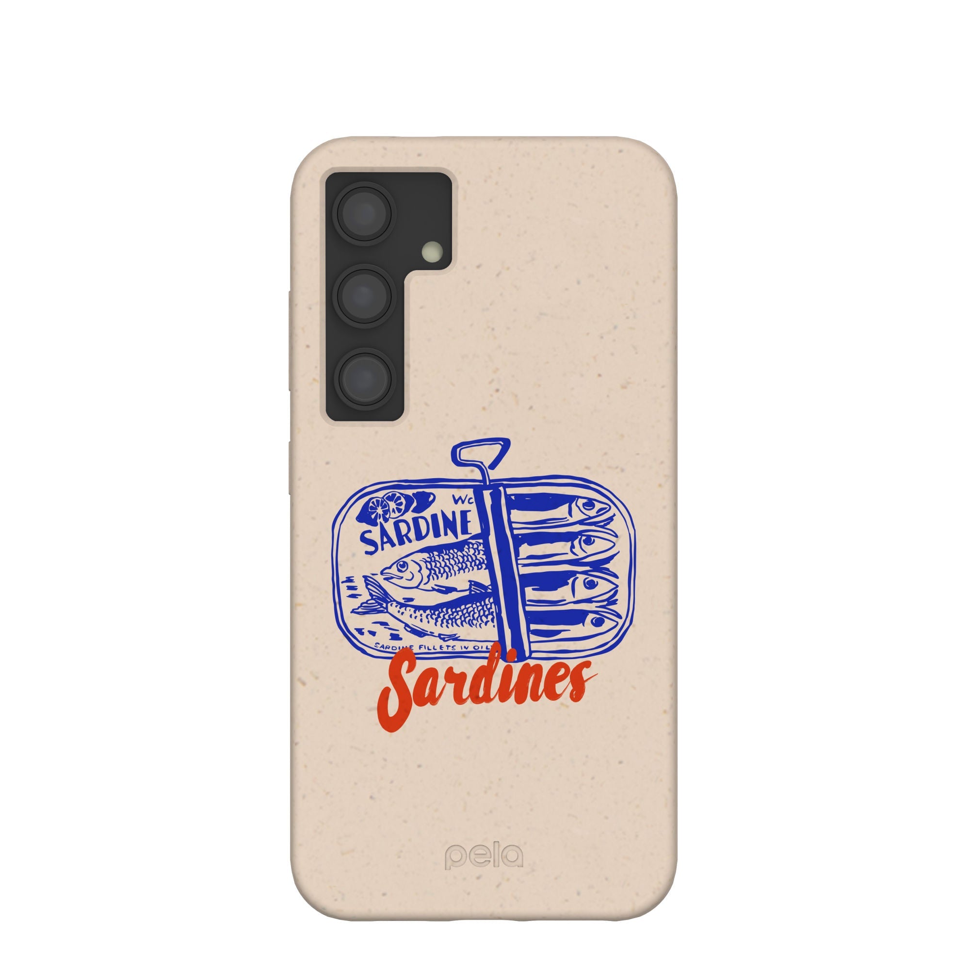 Seashell Sardines Samsung Galaxy S24 Case Refurbished - Pela Case refurbished available on Cerqular