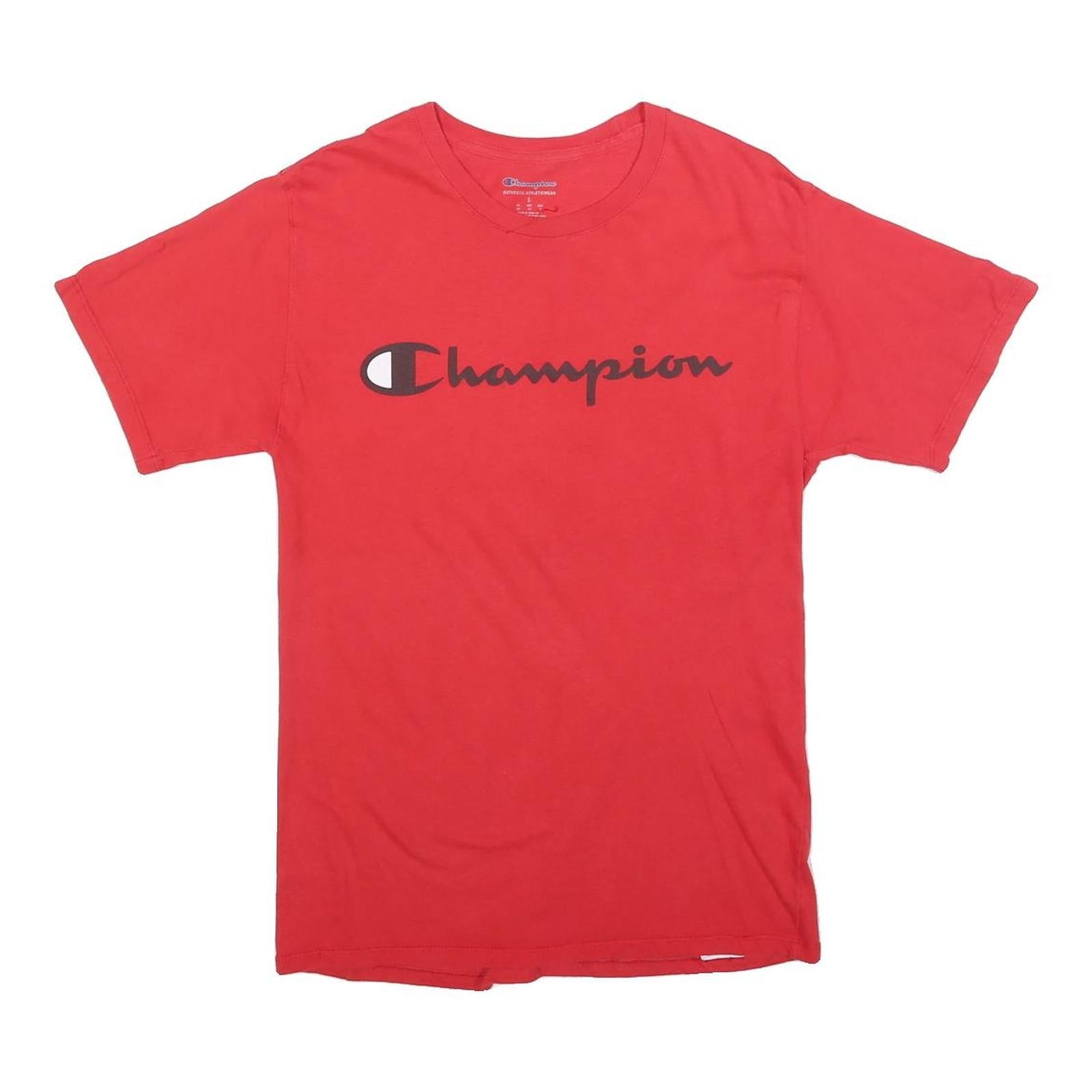 Buy CHAMPION Mens Red Graphic T-Shirt S Short Sleeve Crew Neck Cotton Blend Refurbished - $18.19 CHAMPION Mens Red Graphic T-Shirt S Short Sleeve Crew Neck Cotton Blend Refurbished - N/A refurbished available on Cerqular