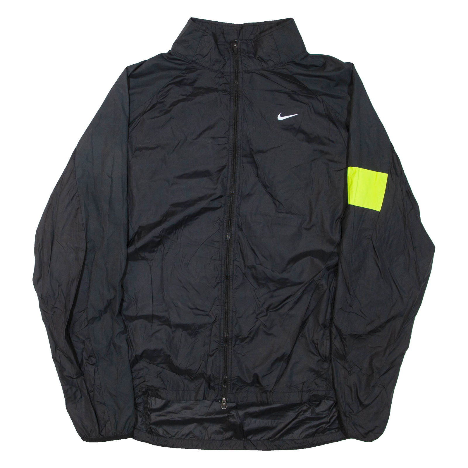 NIKE Mens Shell Jacket Black Nylon XL Refurbished - N/A refurbished available on Cerqular