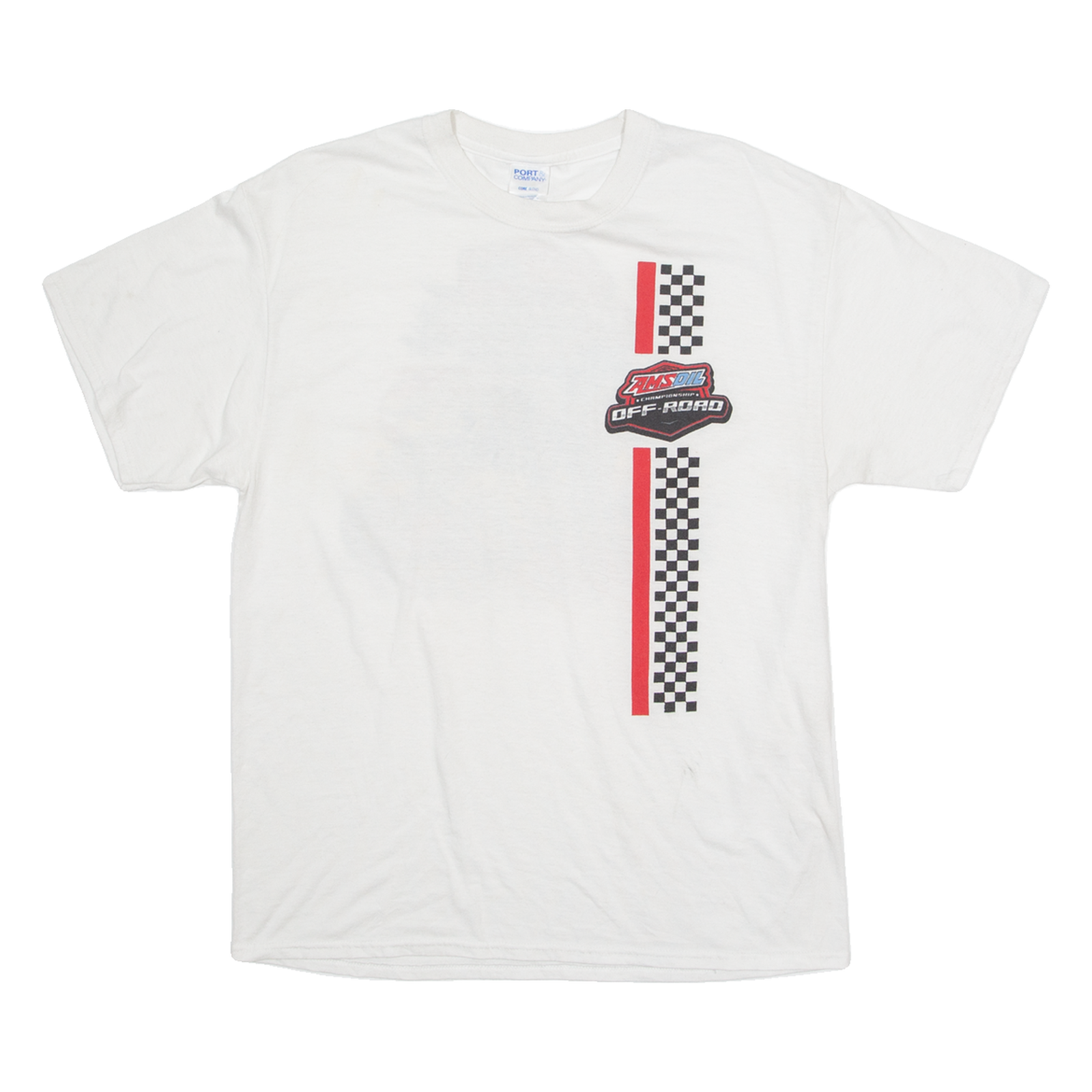 PORT&COMPANY Zams Oil Off Road Mens T-Shirt White USA L Refurbished - N/A refurbished available on Cerqular