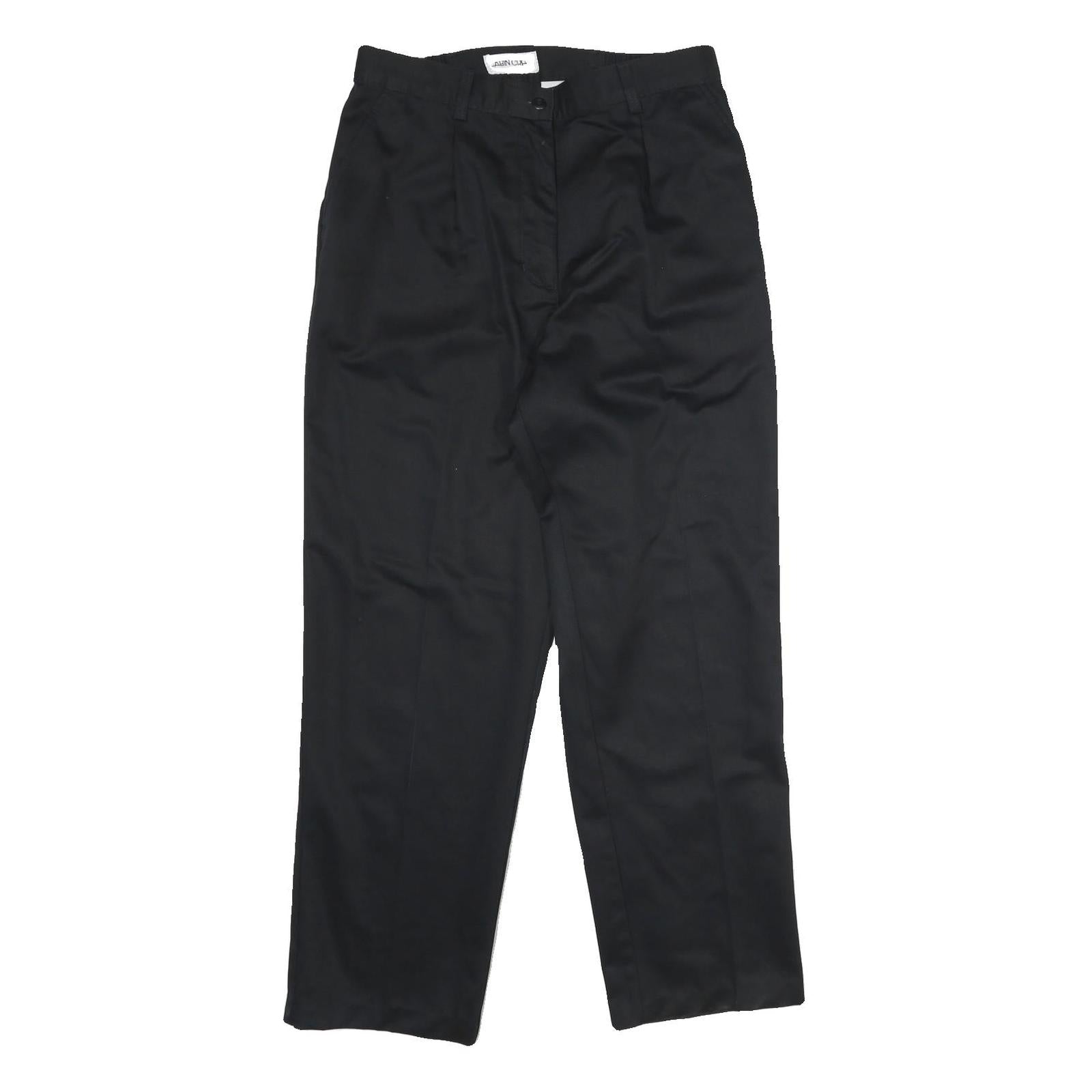 CABIN CREEK Womens Cotton Black Classic Straight Trousers W30 L30 Smart Casual Refurbished - N/A refurbished available on Cerqular