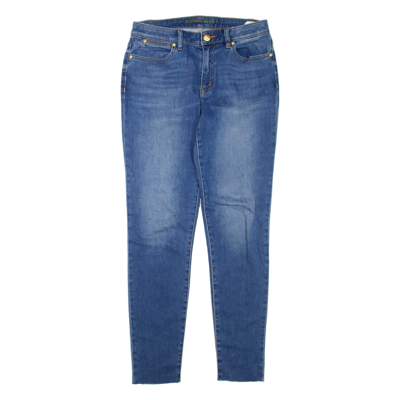 MICHAEL KORS Womens Jeans Blue Regular Skinny W28 L30 Refurbished - N/A refurbished available on Cerqular