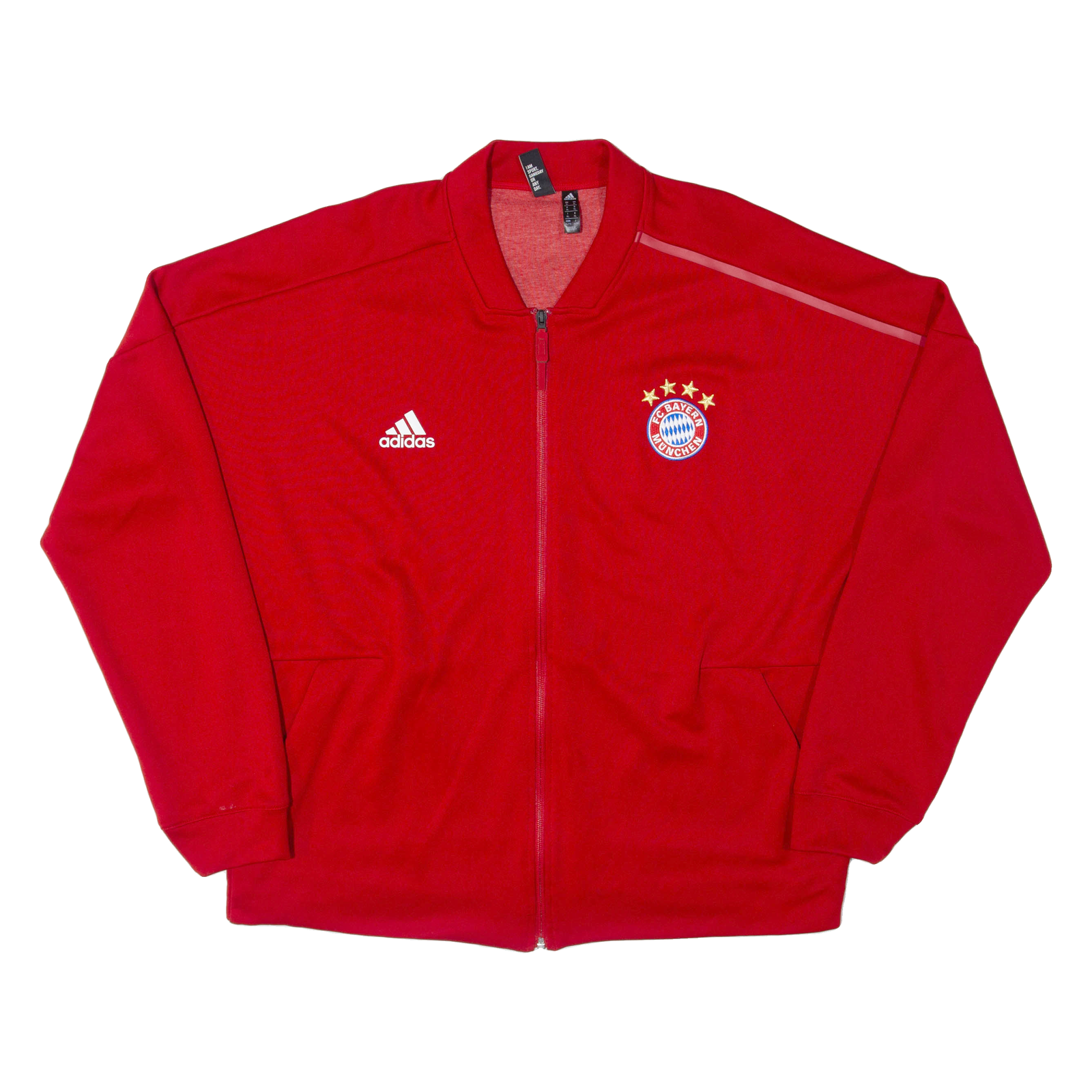 ADIDAS FC Bayern Munchen Mens Track Jacket Red XL Refurbished - N/A refurbished available on Cerqular