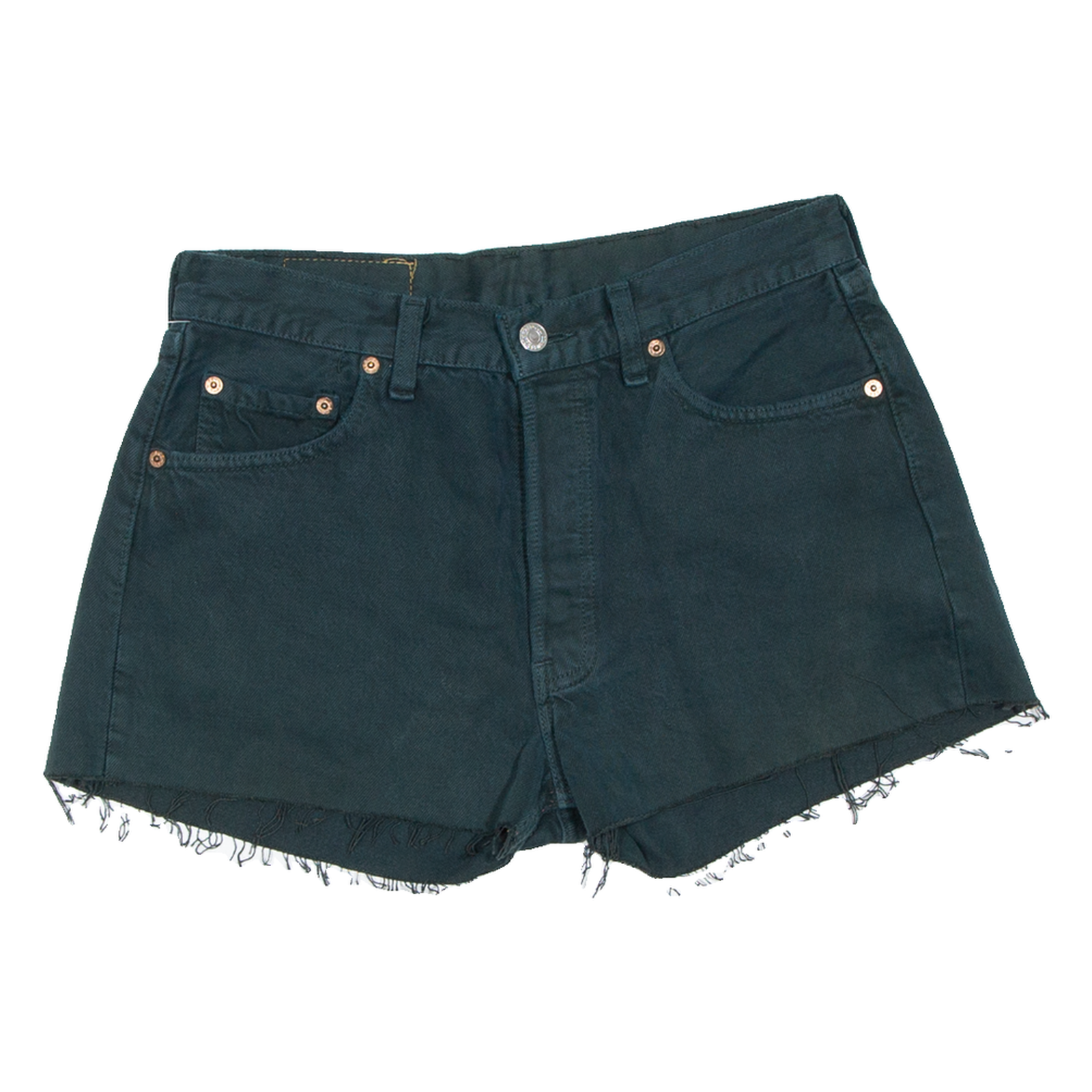 Buy LEVI'S 501 Womens Denim Shorts Green Relaxed M W30 Refurbished - $23.39 LEVI'S 501 Womens Denim Shorts Green Relaxed M W30 Refurbished - N/A refurbished available on Cerqular